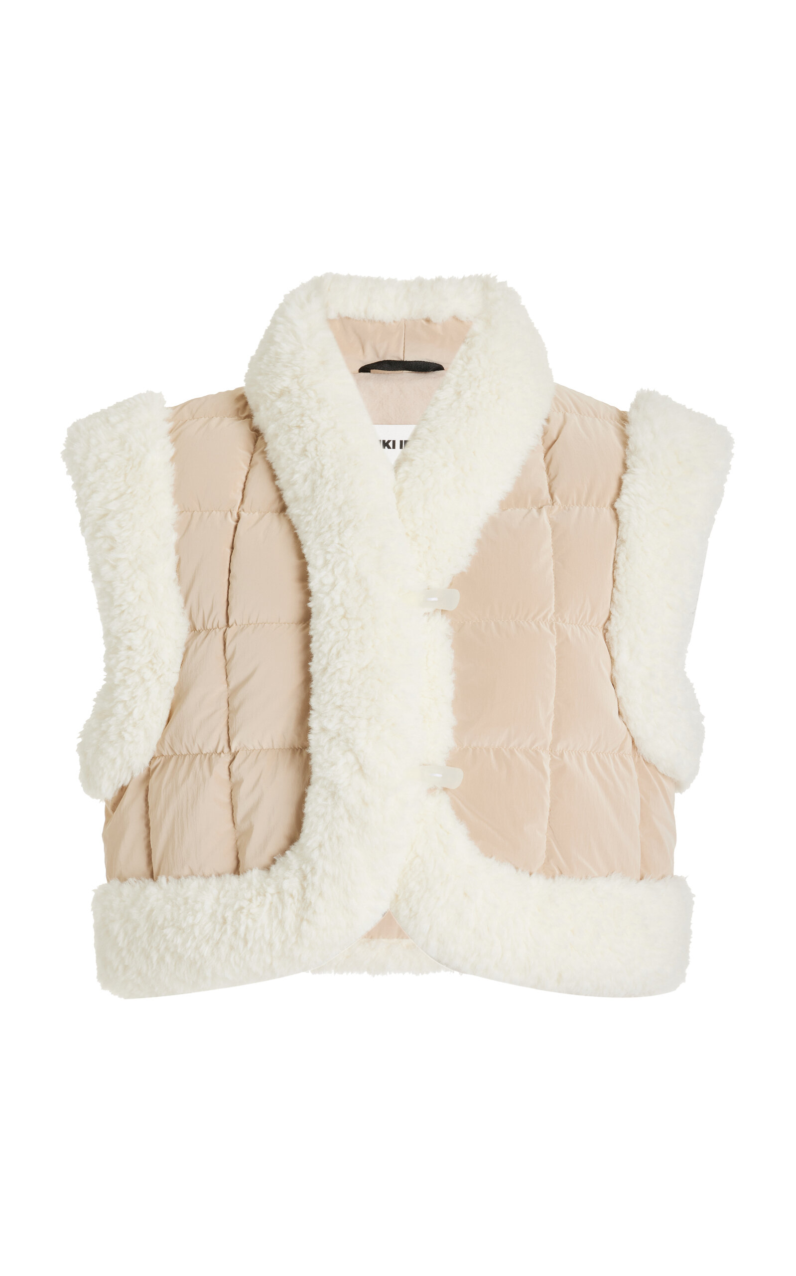 Ienki Ienki Keptar Cropped Down Ski Vest In Brown