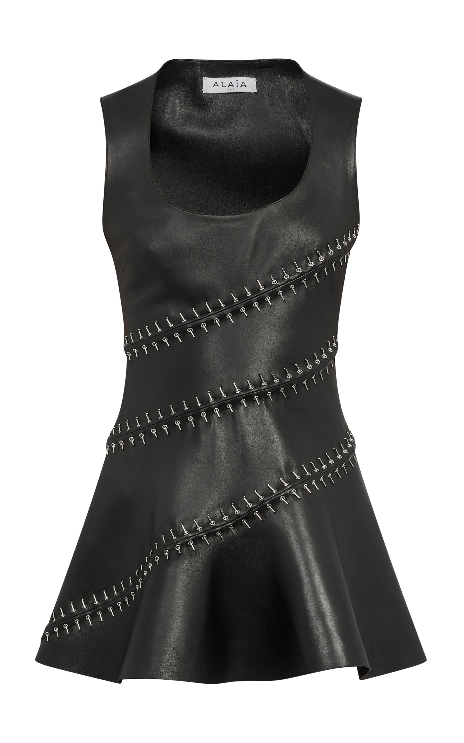 Alaa Women's Embroidered Skater Mini Dress In Black | ModeSens