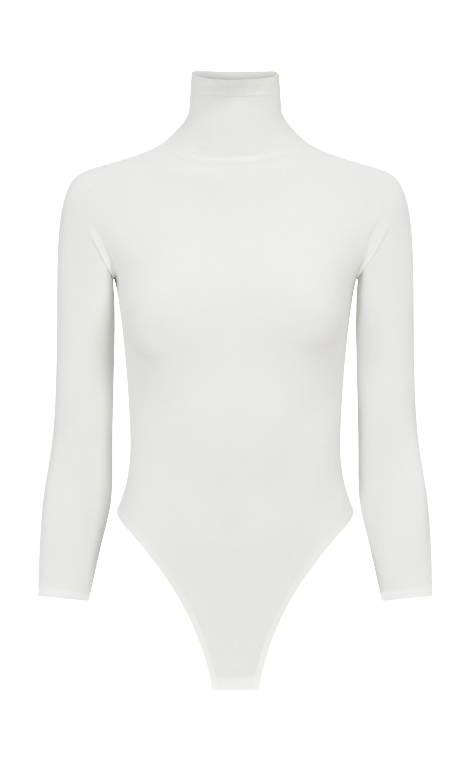 Alaïa Women's Turtleneck Bodysuit In White