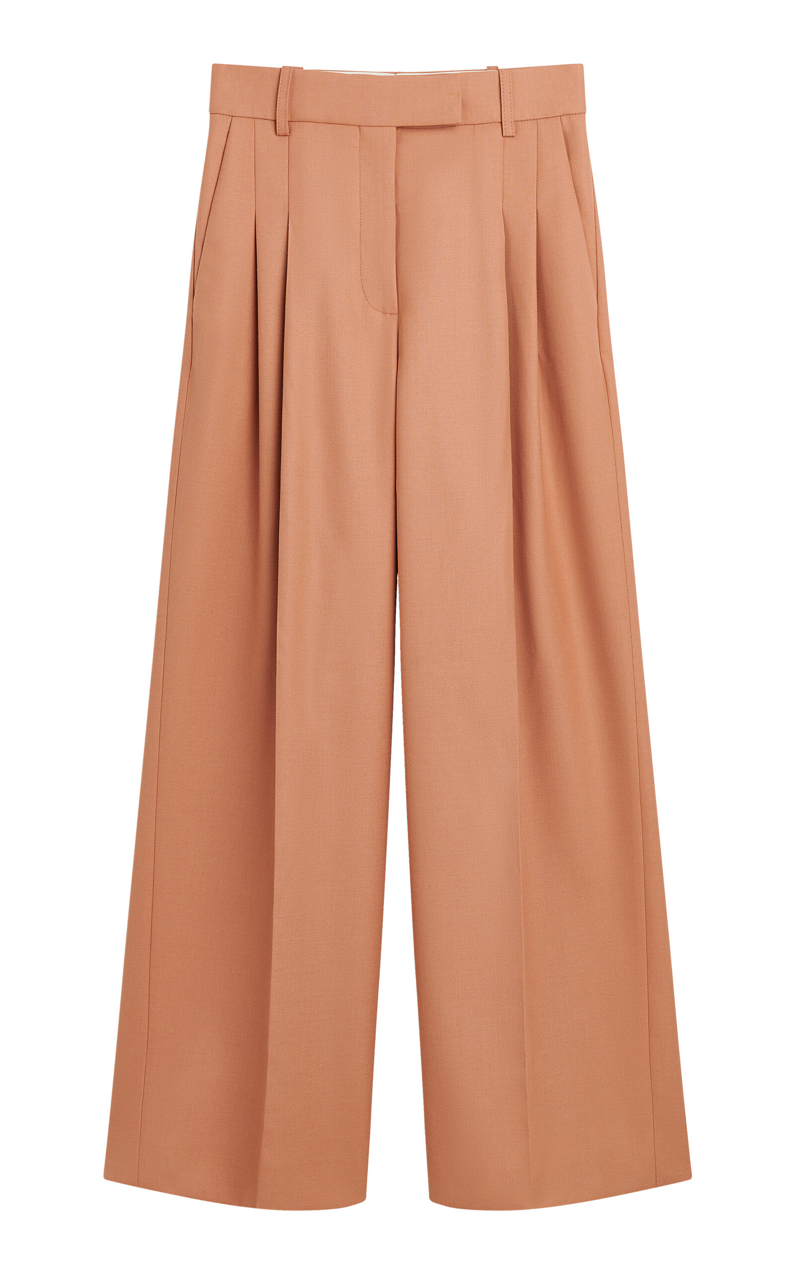 By Malene Birger Women's Cymbaria Twill Wide-leg Pants In Brown