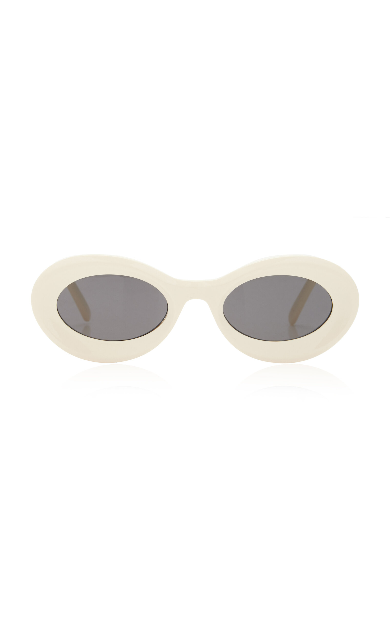 Shop Loewe Paula's Ibiza Round-frame Sunglasses In White