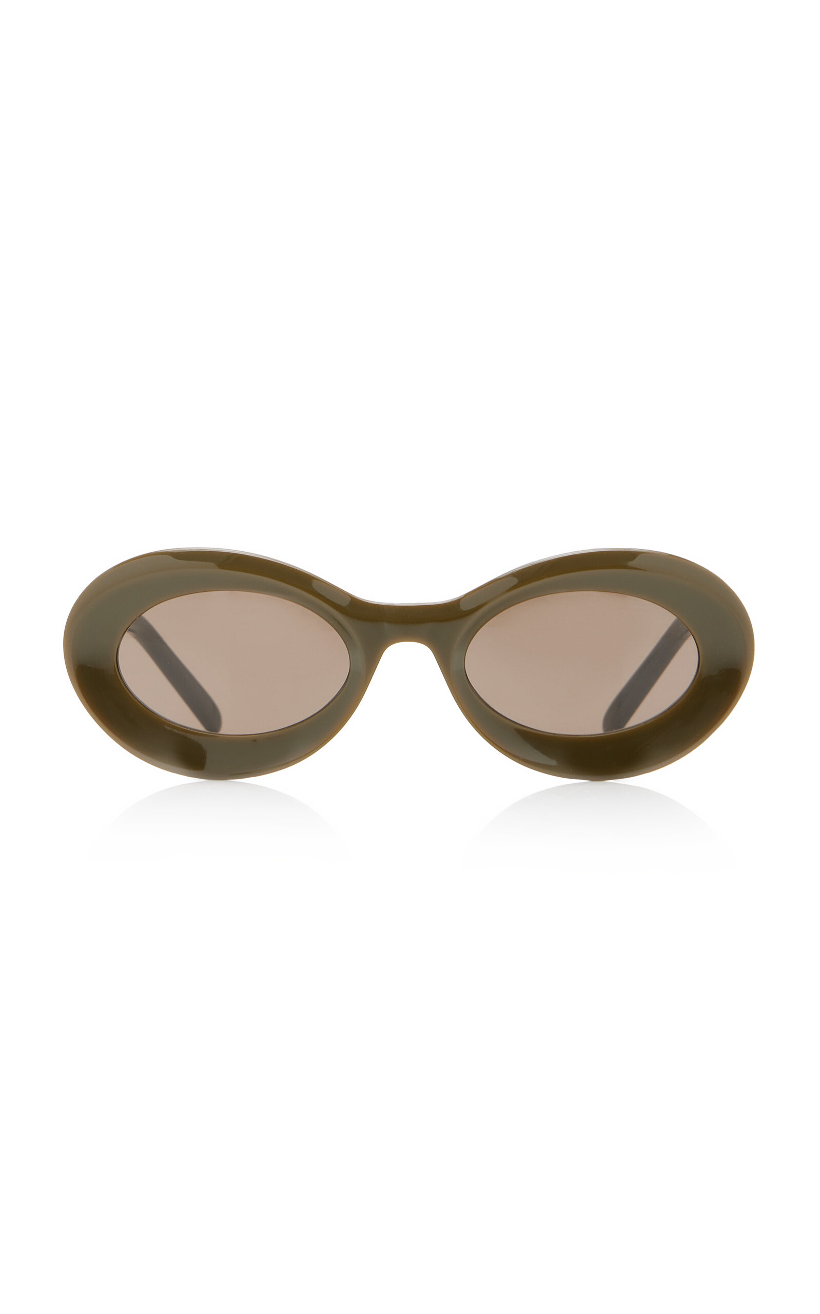 Loewe Paula's Ibiza Round-frame Sunglasses In Green