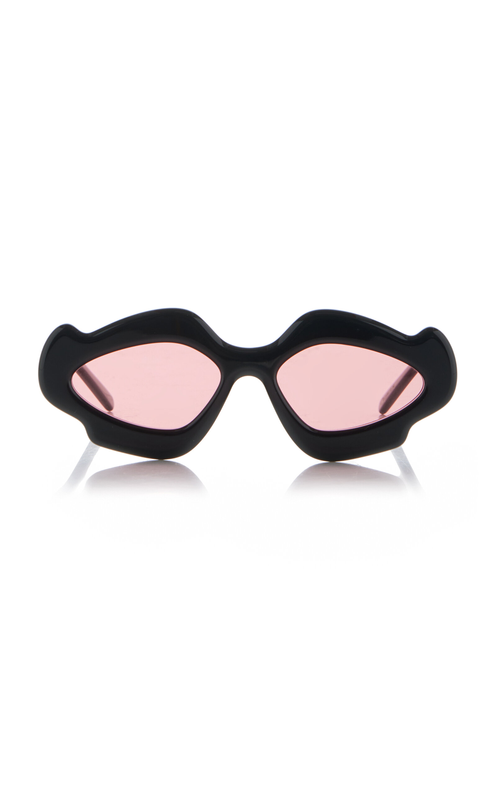 Loewe - Flame Paula's Ibiza Round-Frame Sunglasses - Black - OS - Moda Operandi