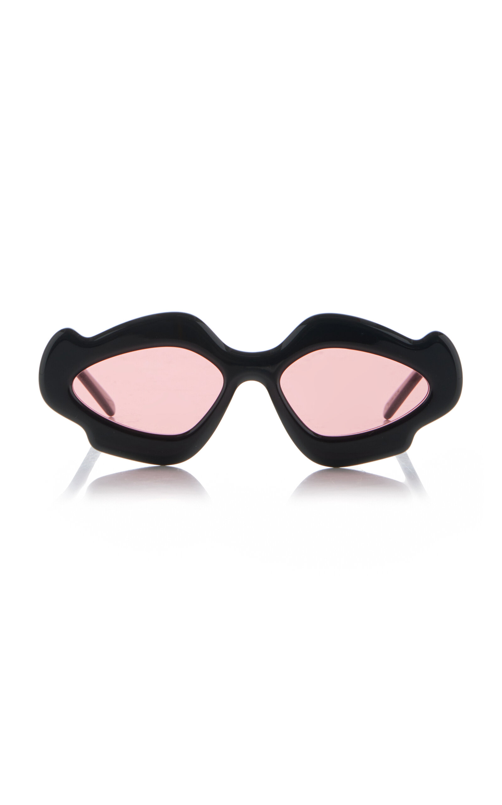 Loewe Flame Paula's Ibiza Round-frame Sunglasses In Black