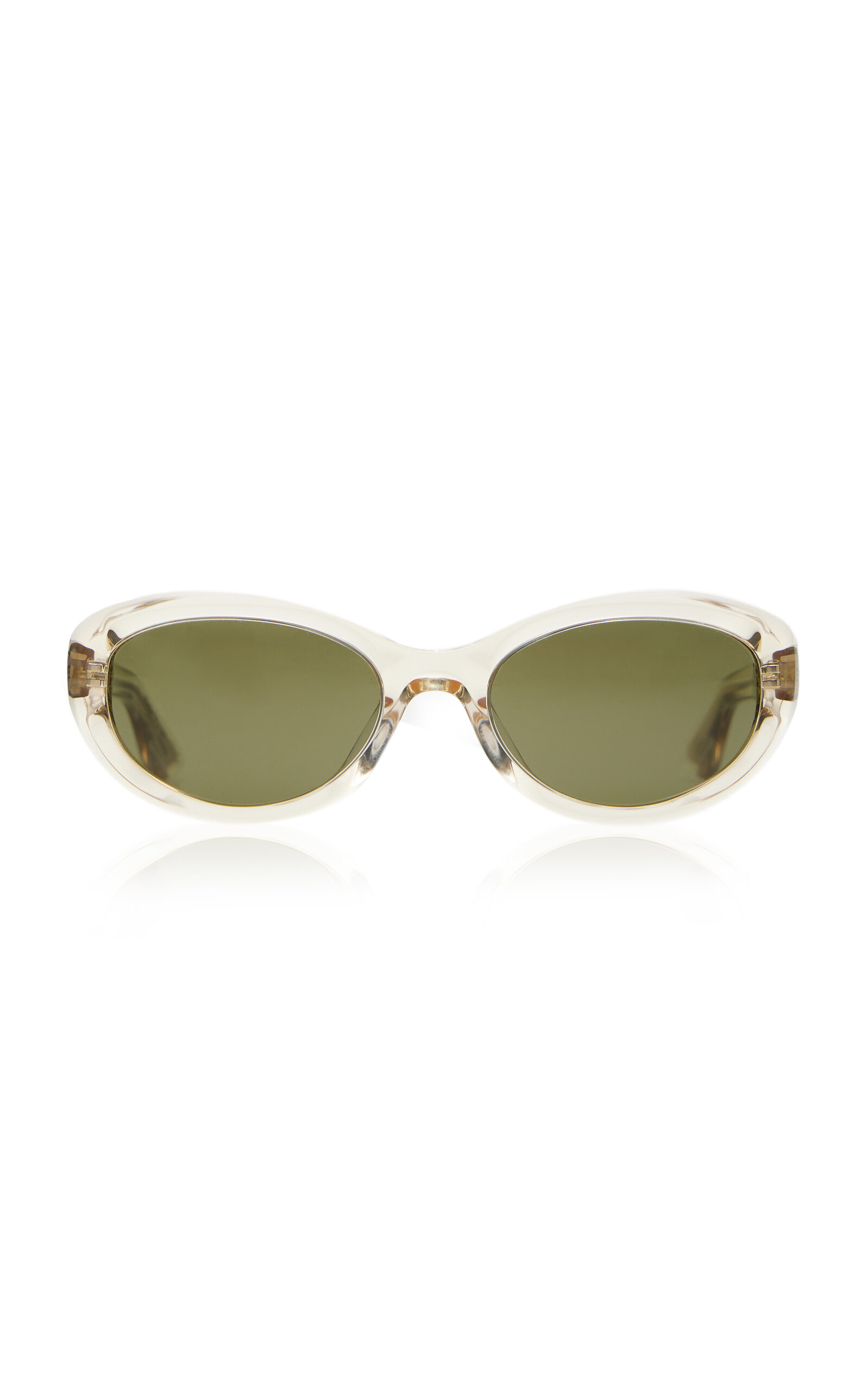 Khaite X Oliver Peoples 1969c Round-frame Acetate Sunglasses In White