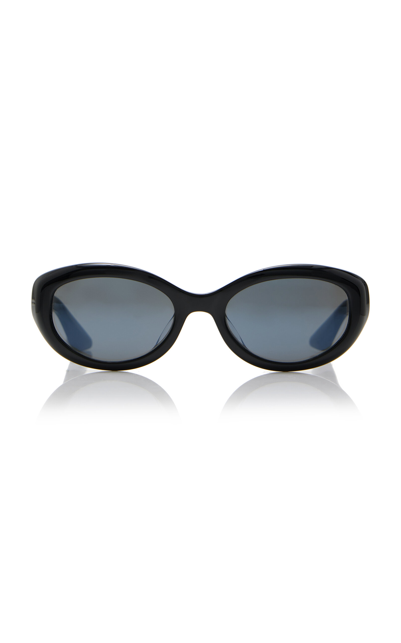 Khaite X Oliver Peoples 1969c Round-frame Acetate Sunglasses In Black