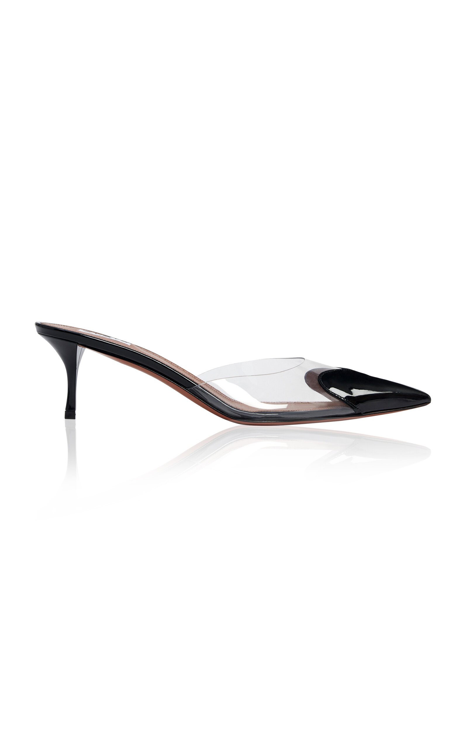 Alaïa Ribbon Pvc Mules In Black