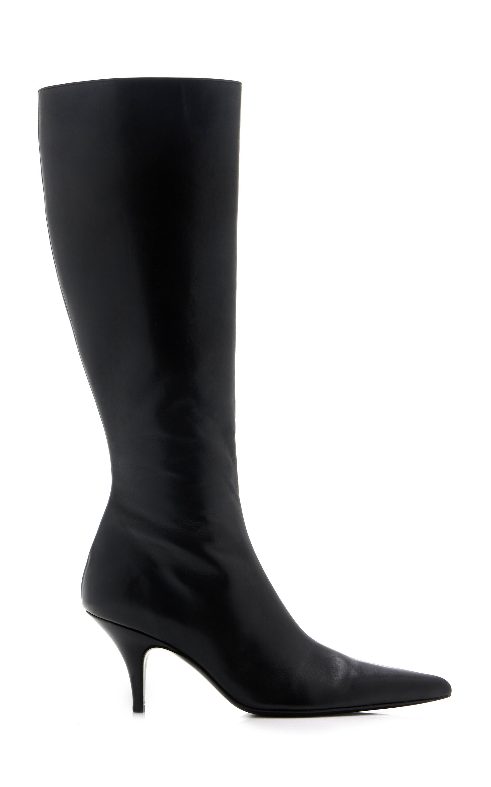 Shop The Row Sling Leather Boots In Black