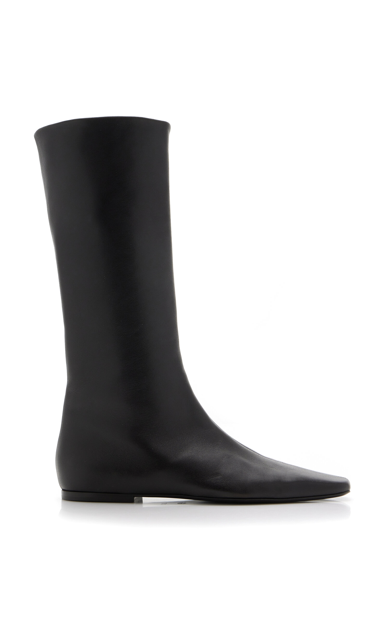 The Row - Bette Leather Boots - Brown - IT 37 - Moda Operandi