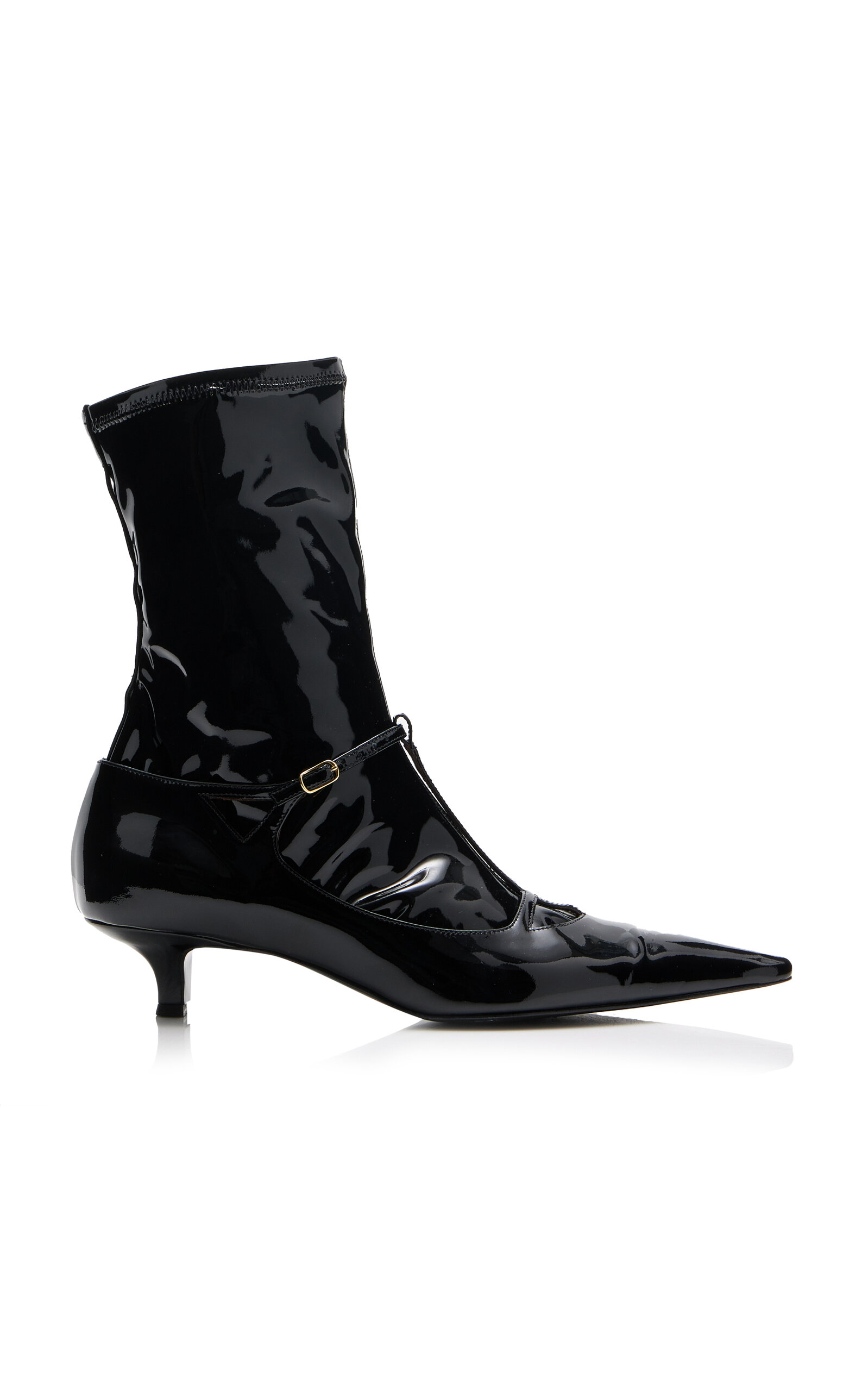 The Row - Cyd Patent Leather Boots - Black - IT 38 - Moda Operandi
