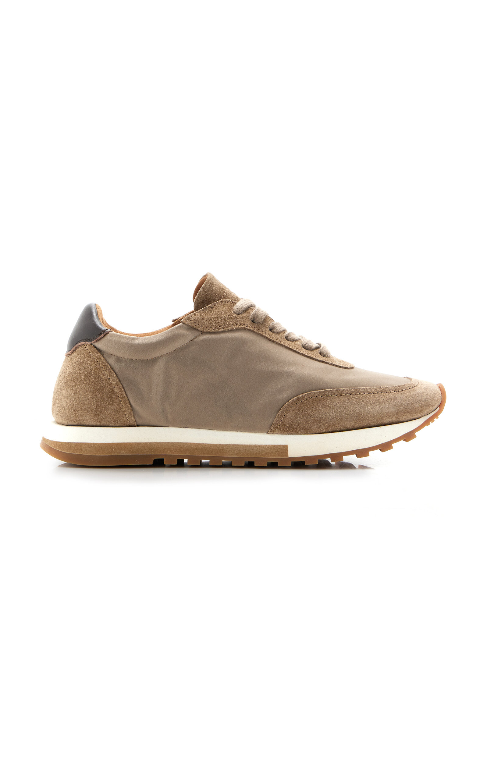 THE ROW OWEN SUEDE-TRIMMED NYLON RUNNER SNEAKERS