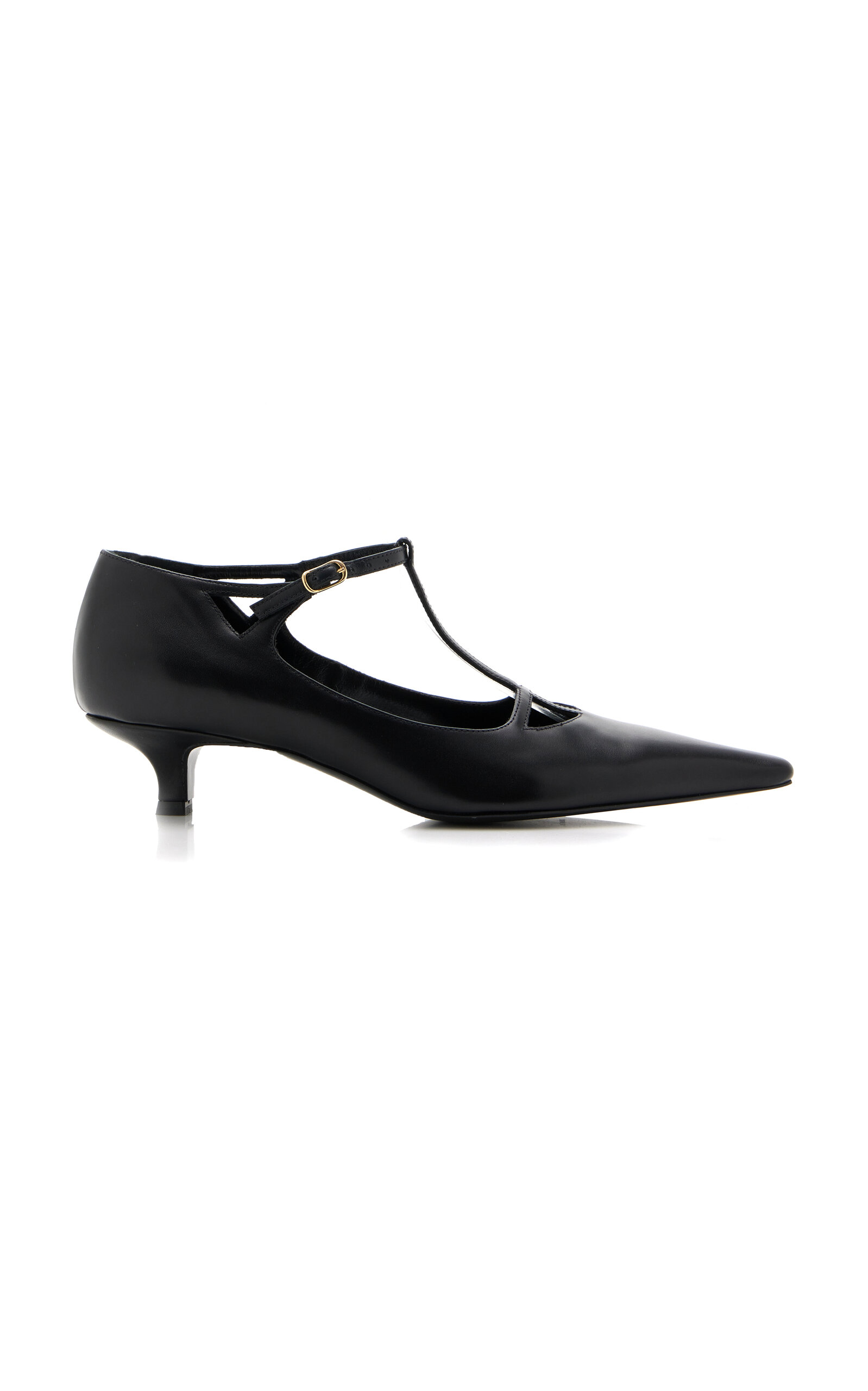 Shop The Row Cyd Leather Pumps In Black