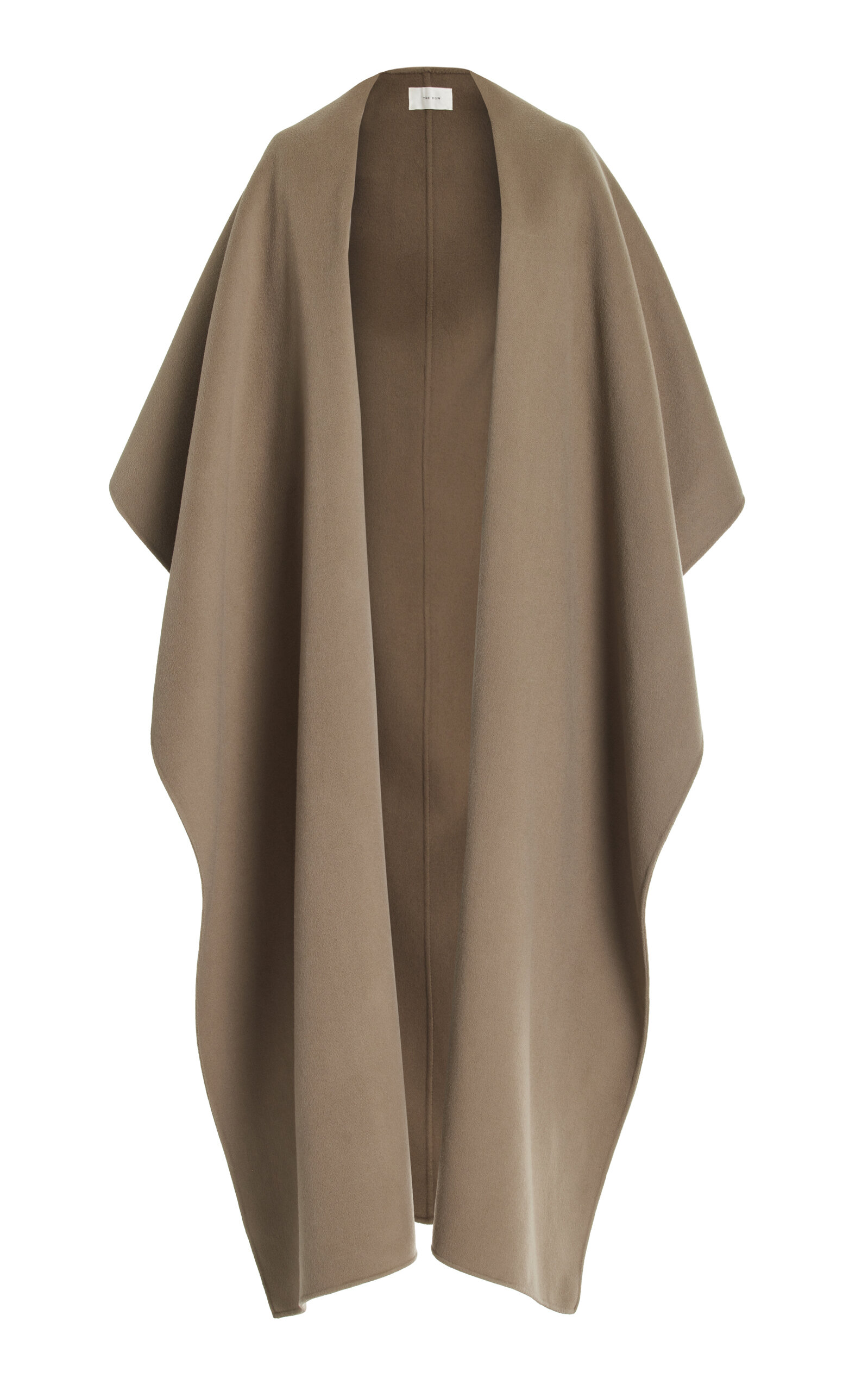 The Row Adia Draped Cashmere Coat In Neutral