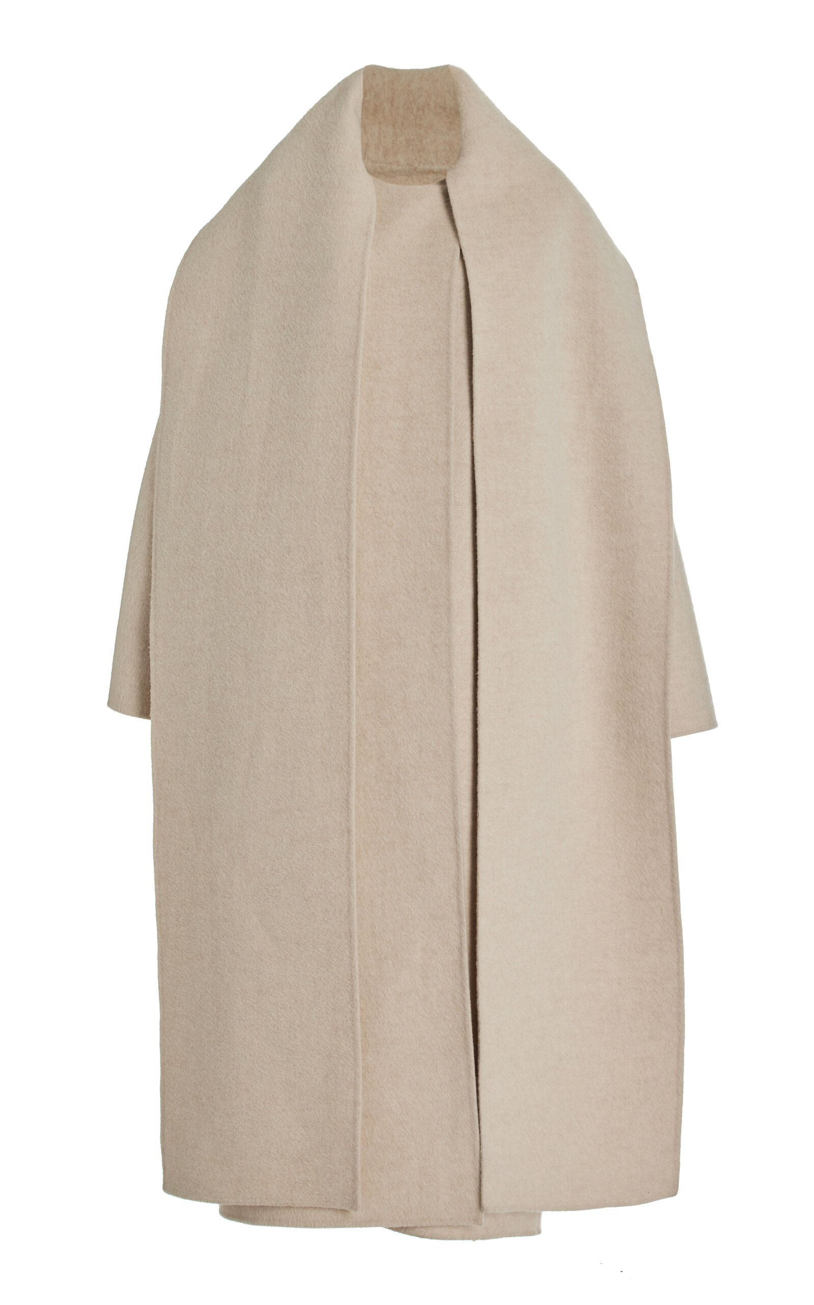 Shop The Row Notte Cashmere Scarf Coat In Ivory