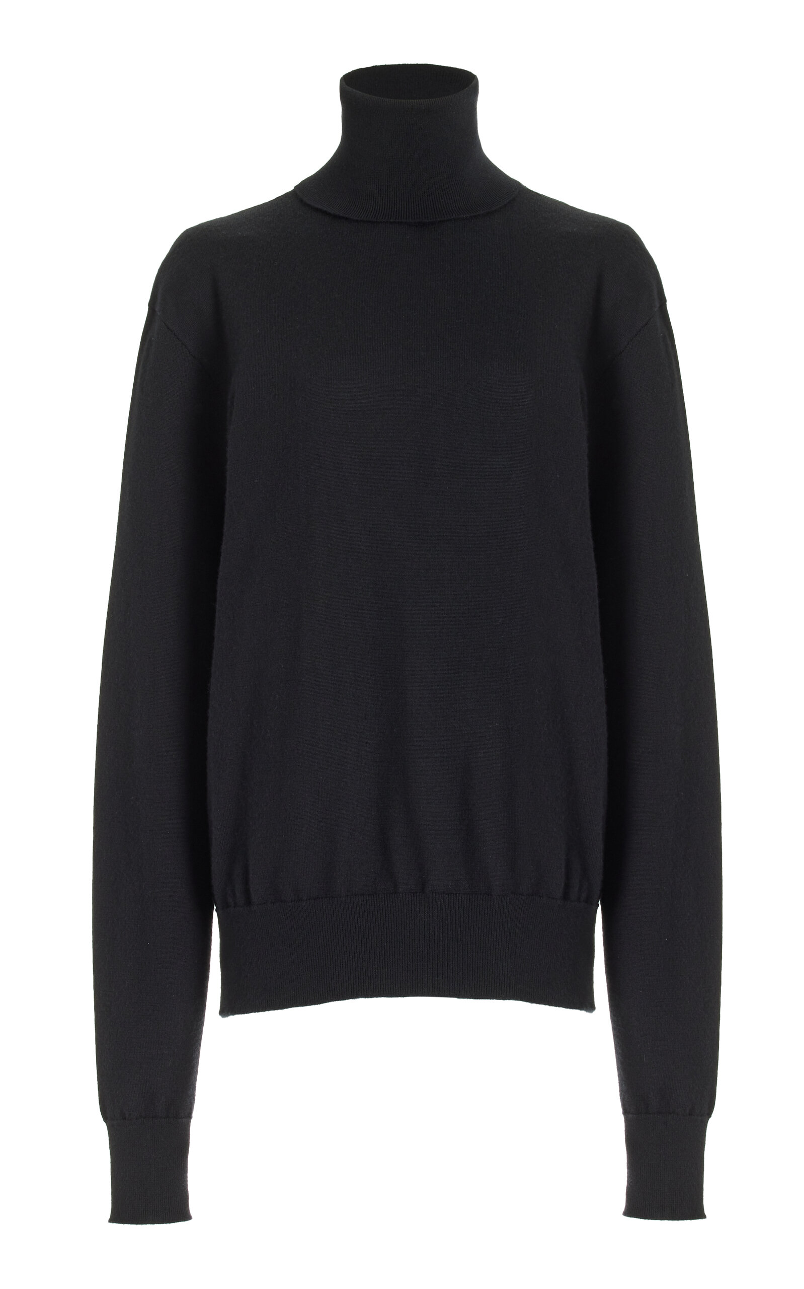 The Row Davos Wool-Cashmere Turtleneck Sweater - Black - Women's Clothing