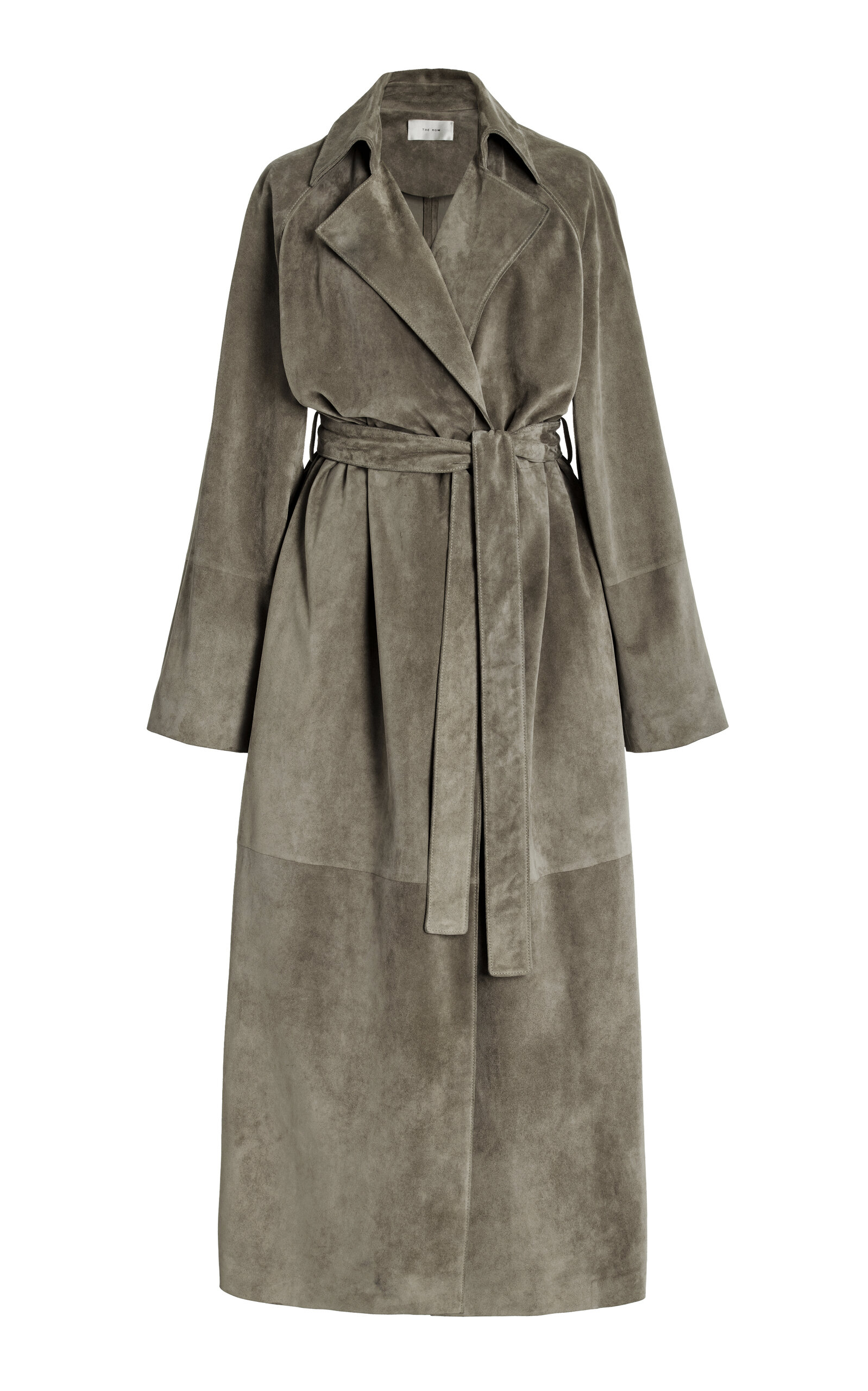 Shop The Row Poseidone Sueded-leather Coat In Neutral