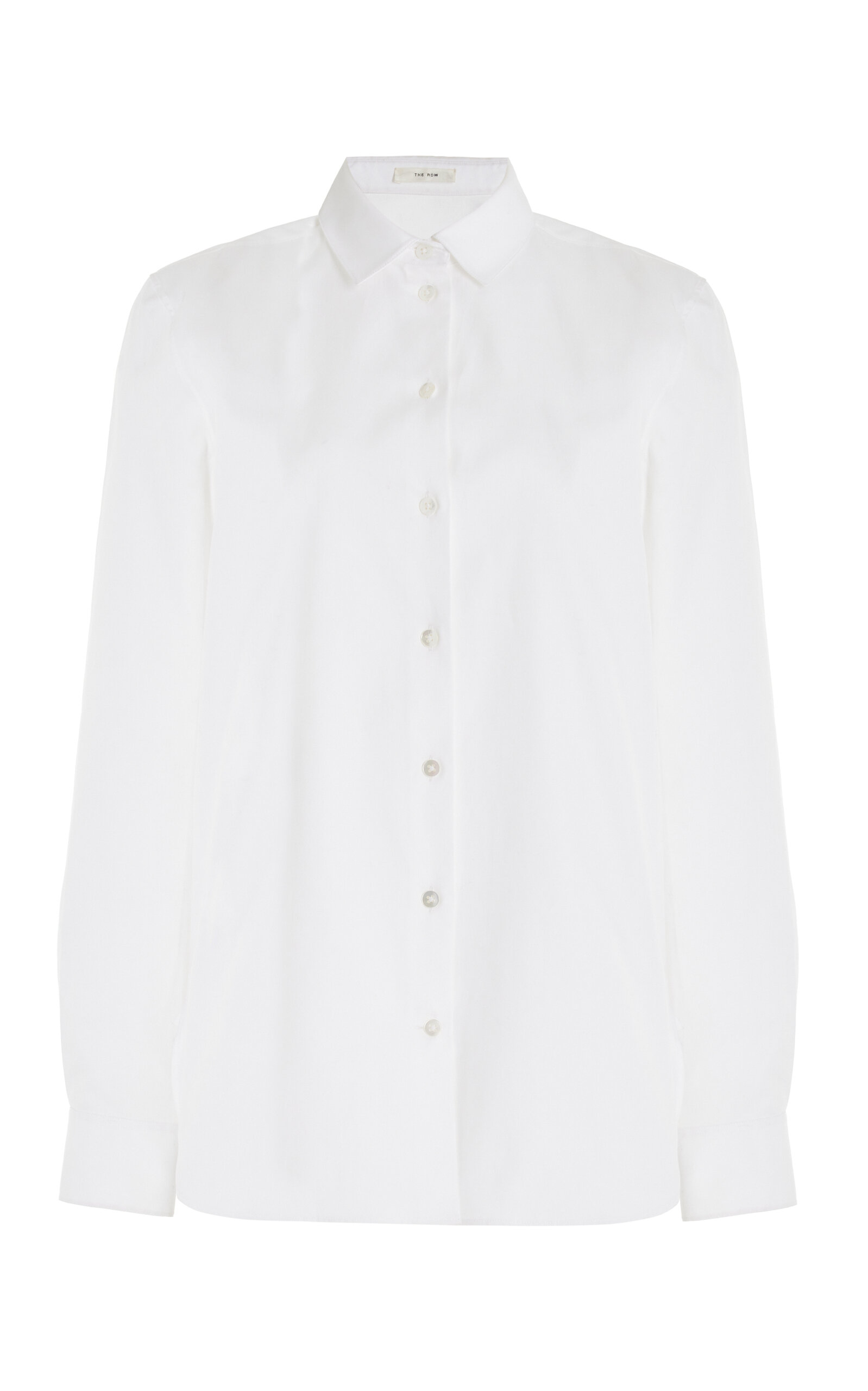 The Row Metis Cotton Shirt In White