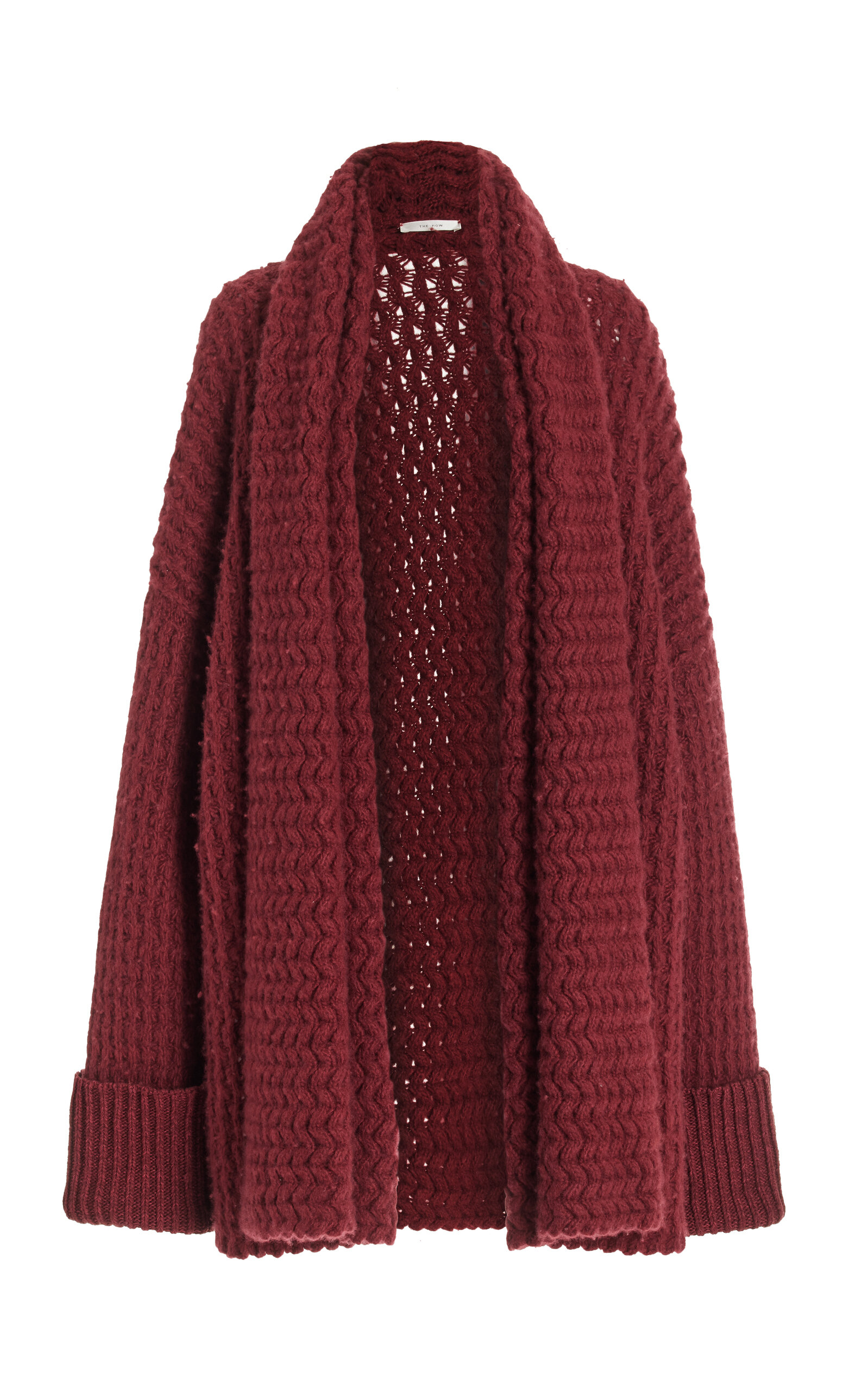 Shop The Row Dintia Cashmere Blanket Cardigan In Red