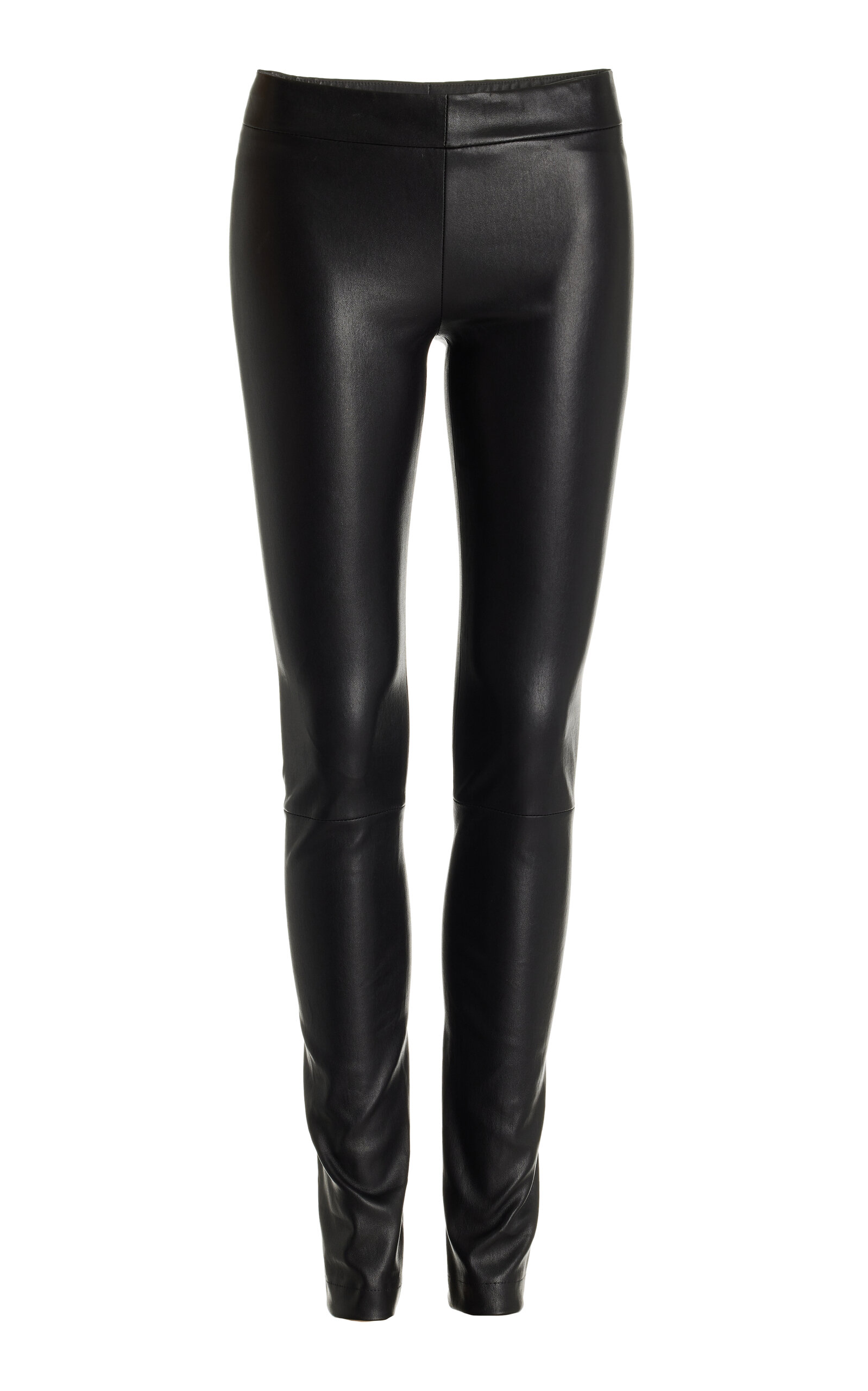 The Row Moto Leather Leggings - Black - XL