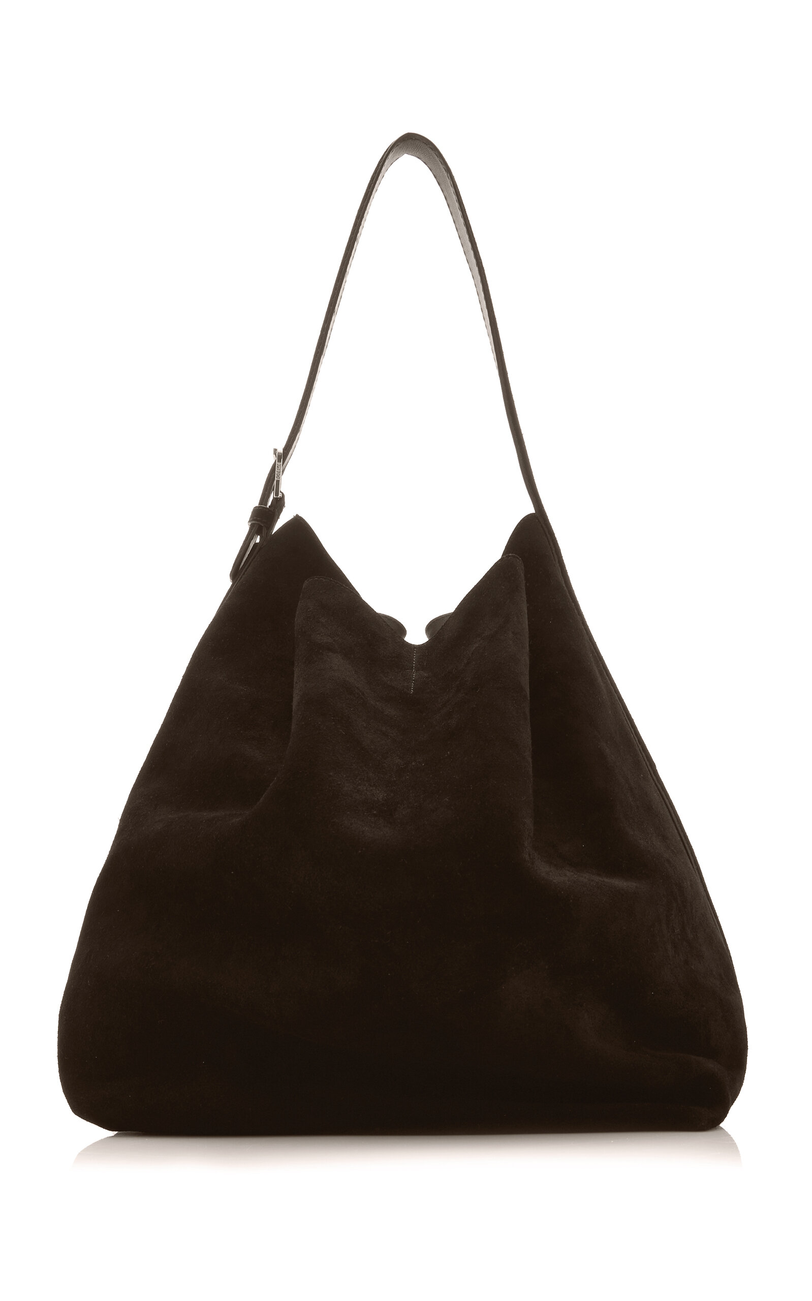 Belted Suede Tote Bag