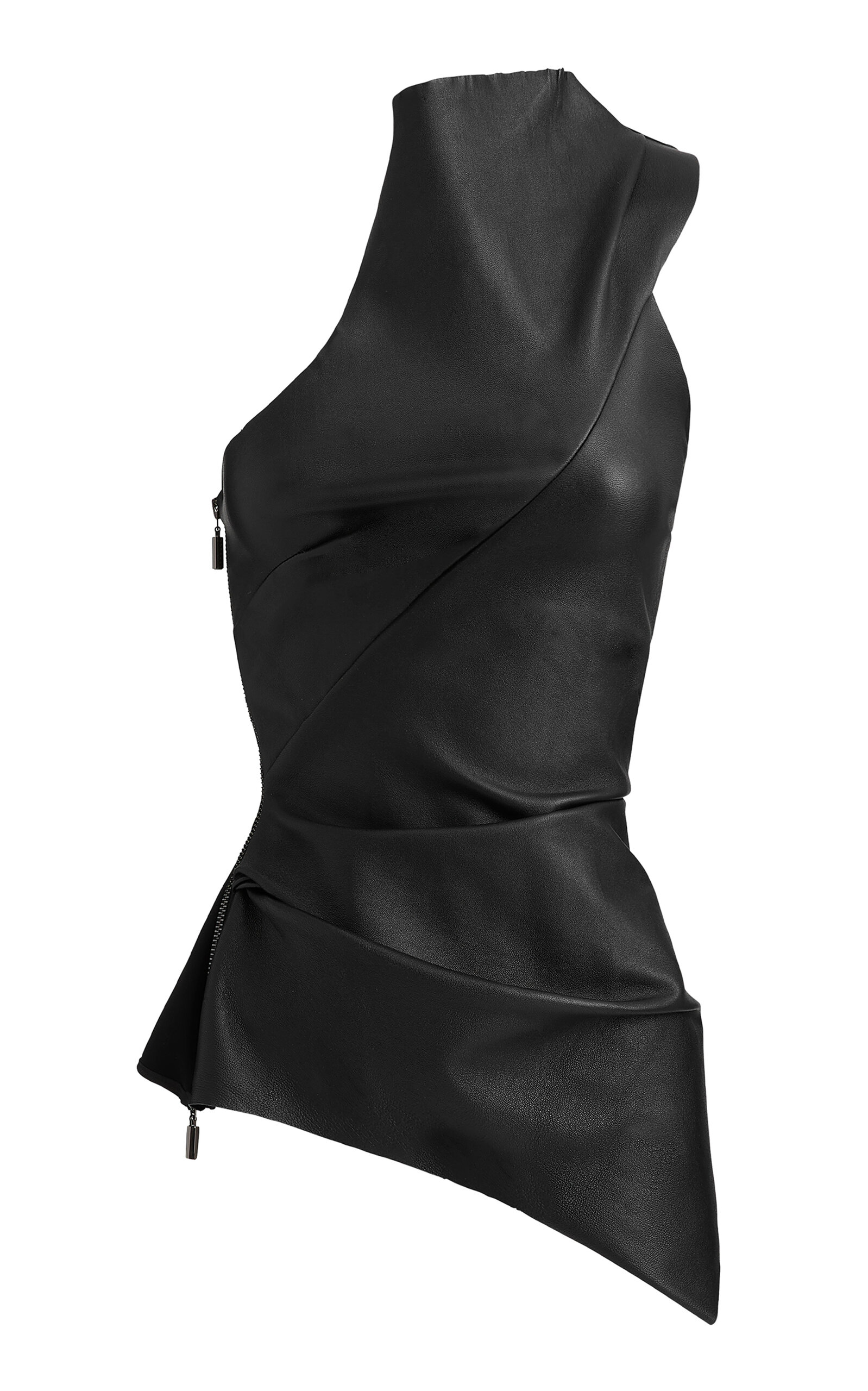 Maticevski Women's Originate Leather Top In Black | ModeSens