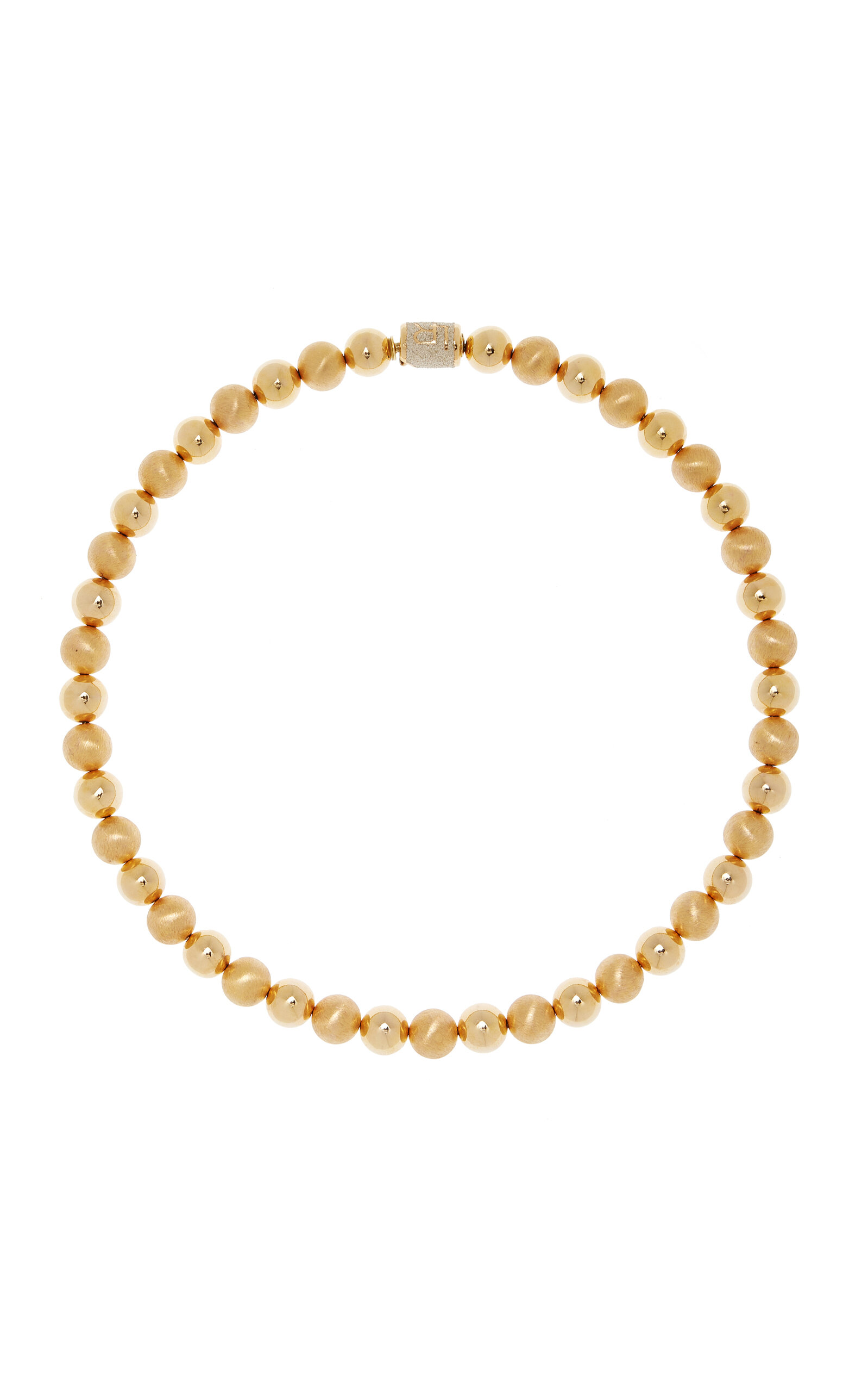 Lauren Rubinski Small Beaded 14k Yellow Gold Necklace