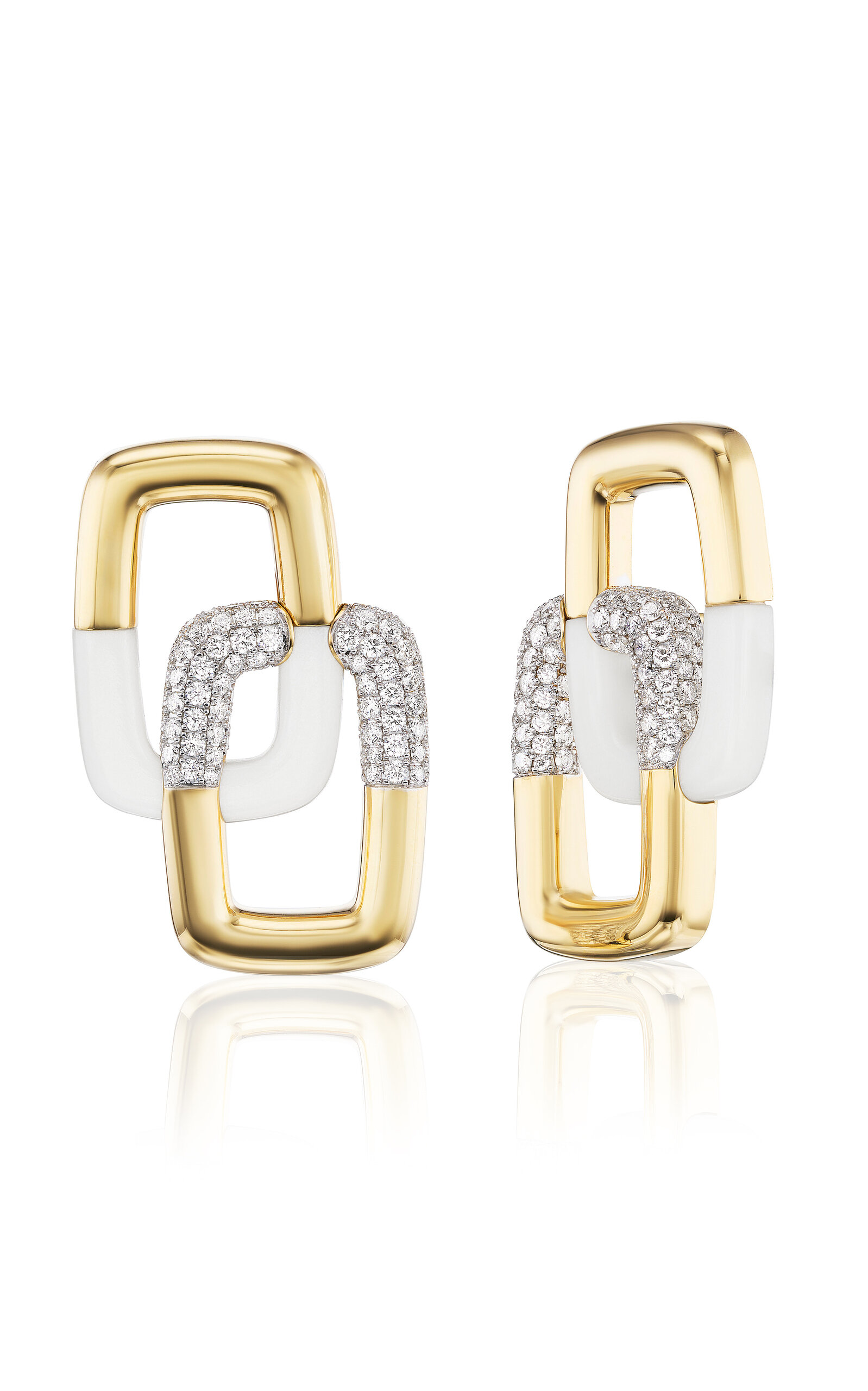 Emily P. Wheeler Women's Peggy 18K Yellow Gold Diamond; Agate Earrings