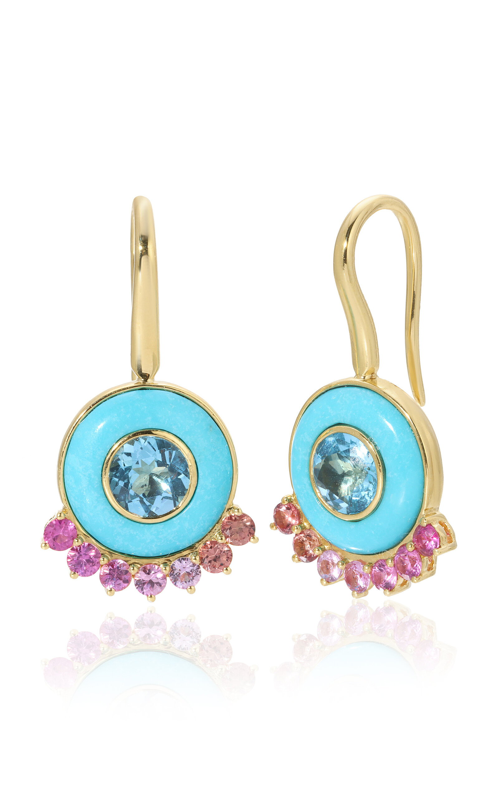 Emily P. Wheeler Women's Anna 18K Yellow Gold Sapphire; Topaz Earrings