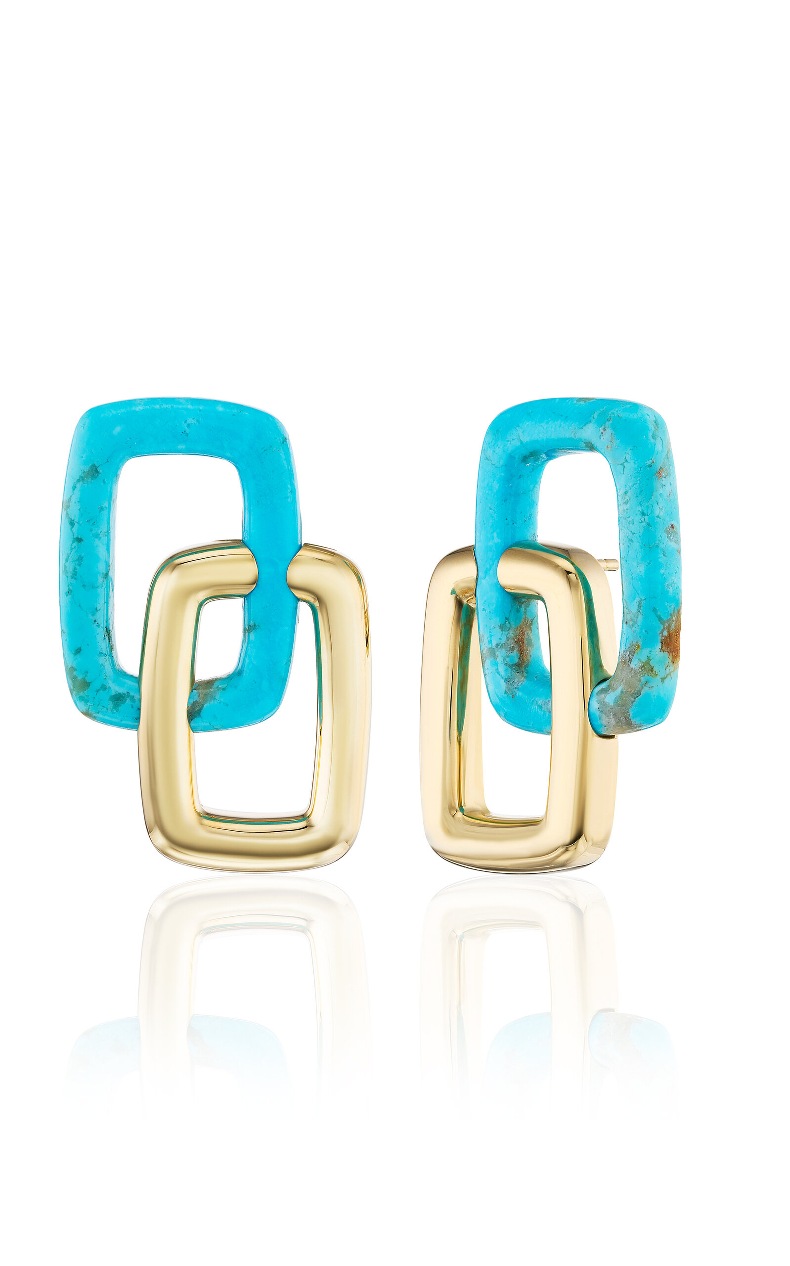 Emily P. Wheeler Women's Peggy 18K Yellow Gold Turquoise Earrings