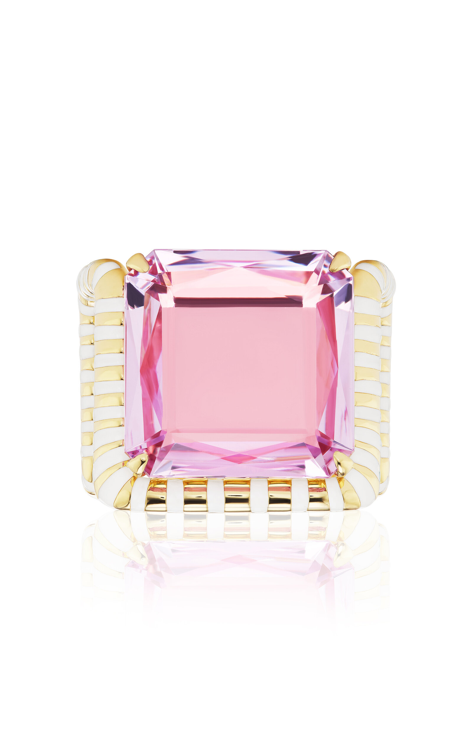Emily P. Wheeler One-of-a-kind Cheshire 18k Yellow Gold Morganite Ring In Pink