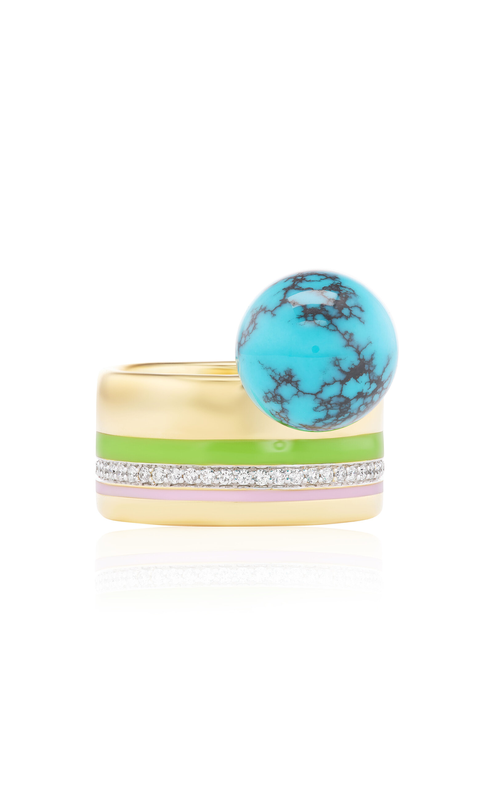 Emily P. Wheeler Women's Horizon 18K Yellow Gold Diamond; Turquoise Ring