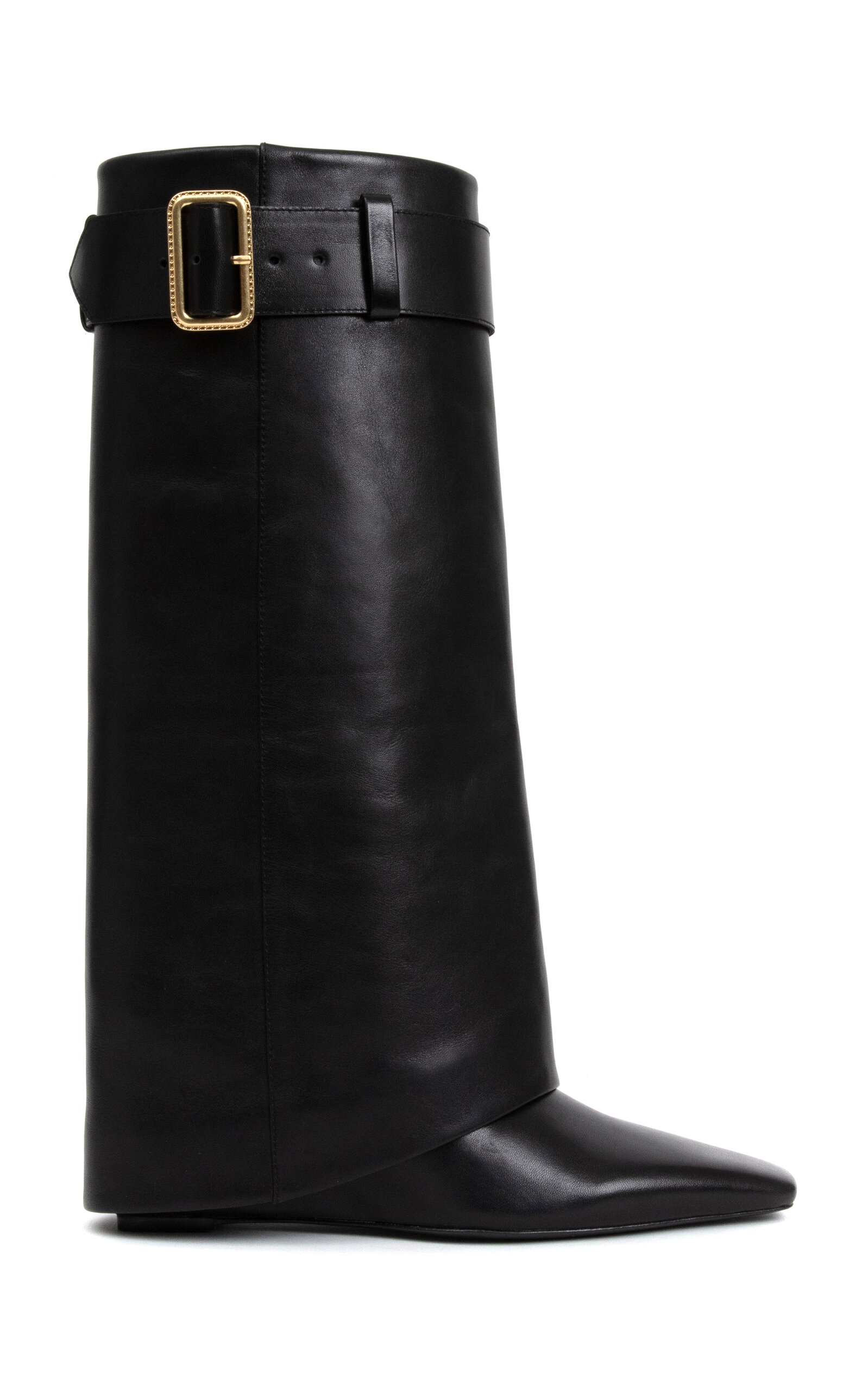 Freyja Belted Leather Boots