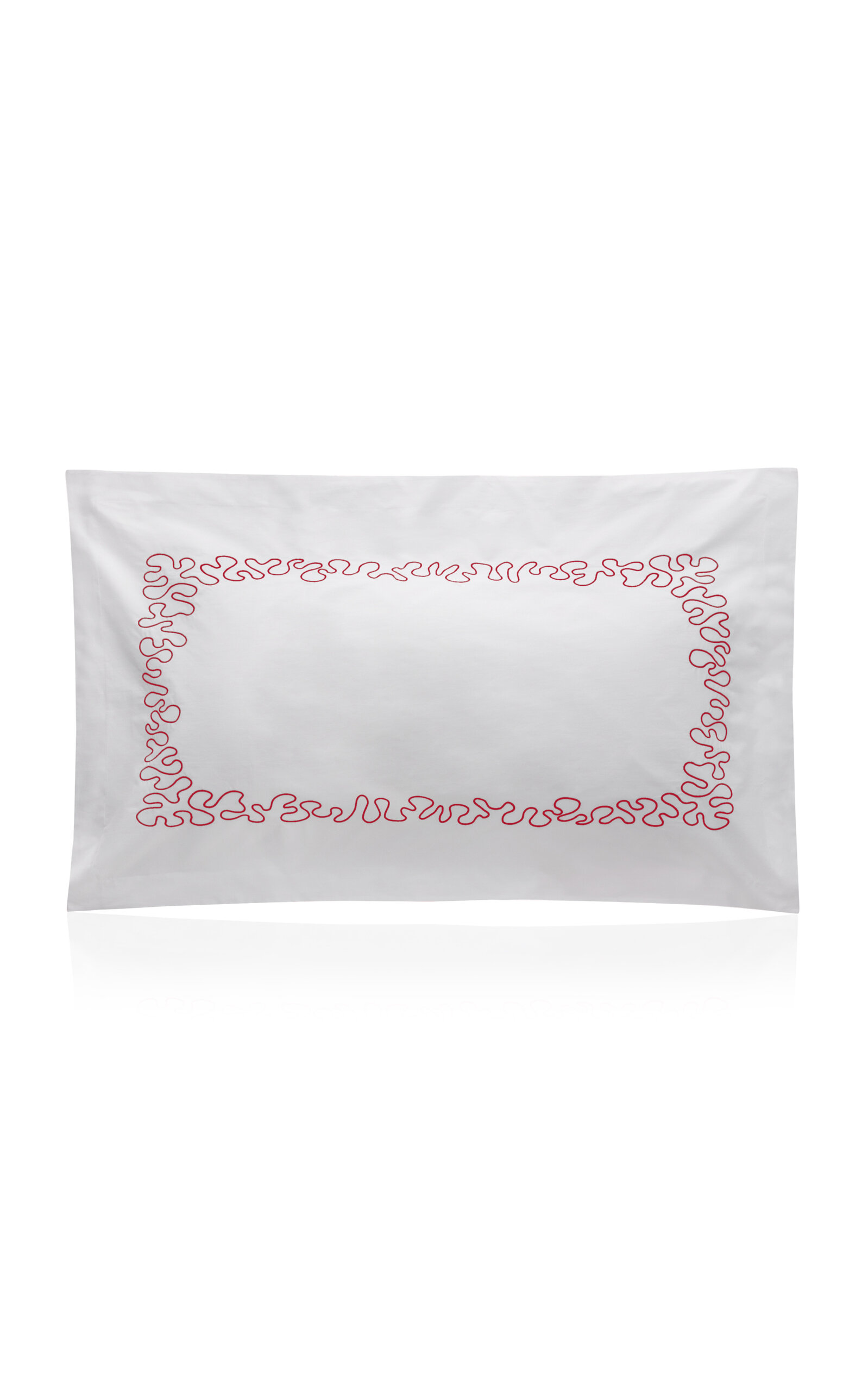 Vis-a-vis Paris Abyss Percale King Sham In Red