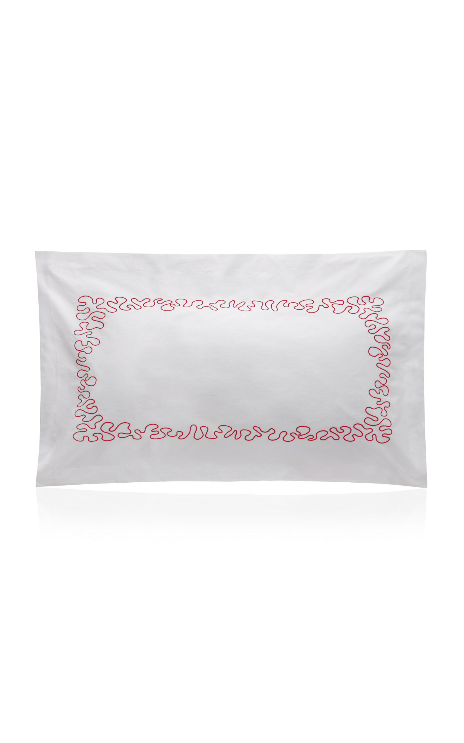 Vis-a-vis Paris Abyss Percale King Sham In Red