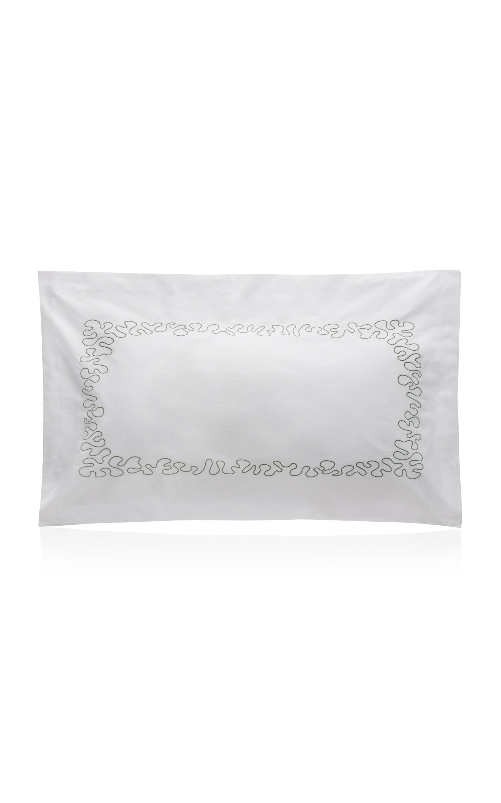 Vis-a-vis Paris Abyss Percale King Sham In Green