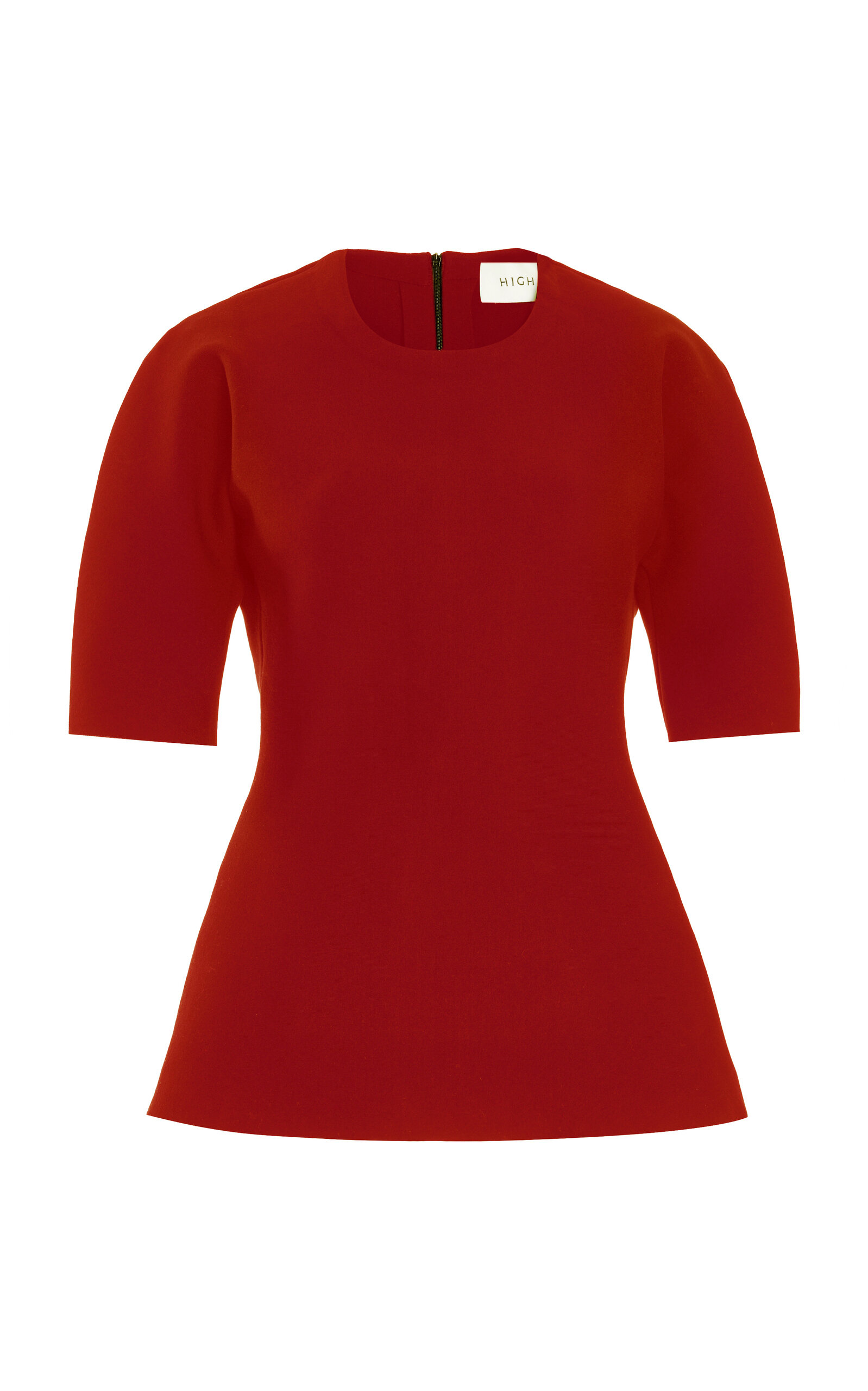 High Sport Bianca Cotton-blend Top In Red