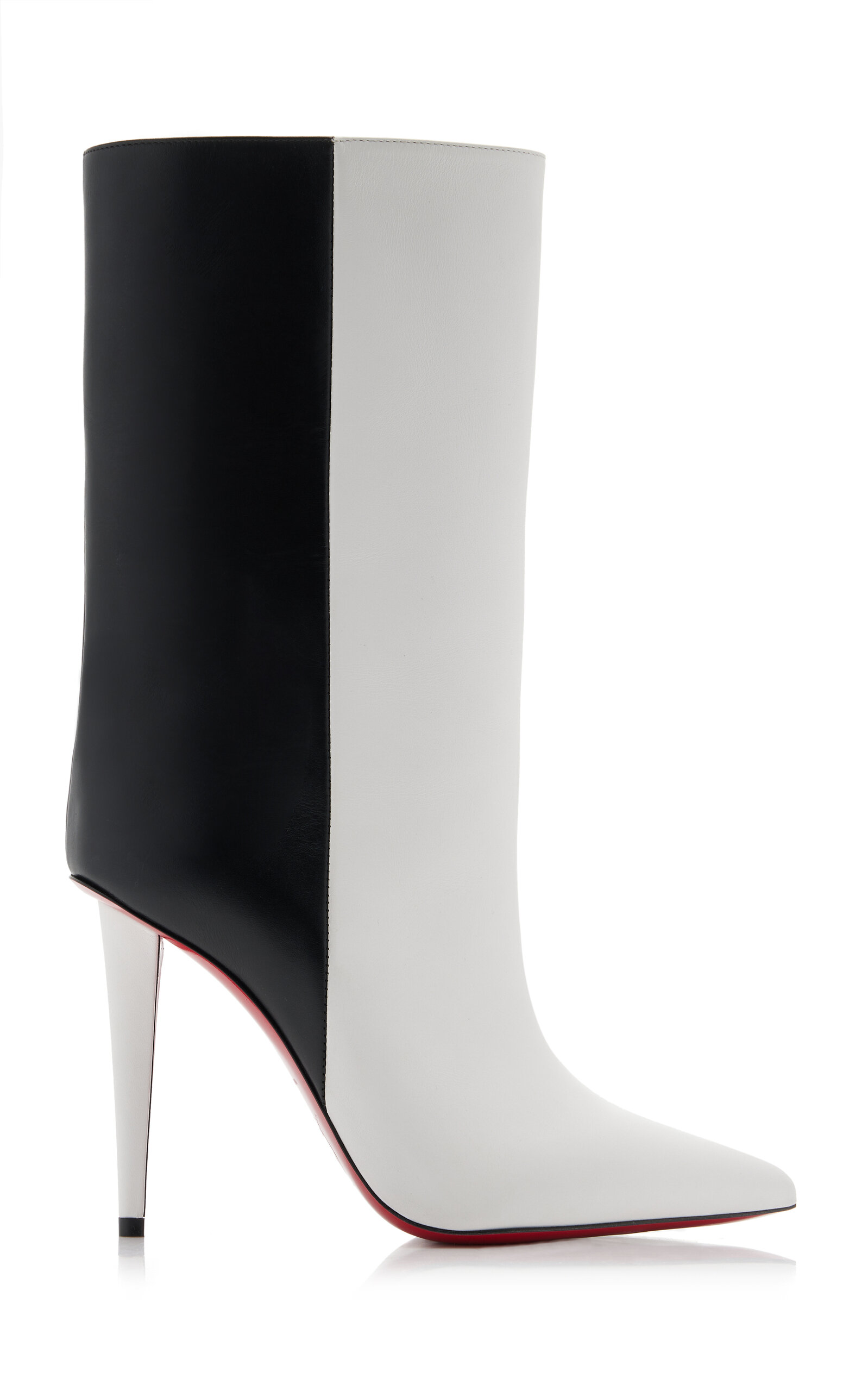 Christian Louboutin Astrilarge 100mm Two-Tone Leather Ankle Boots - Men's Shoes