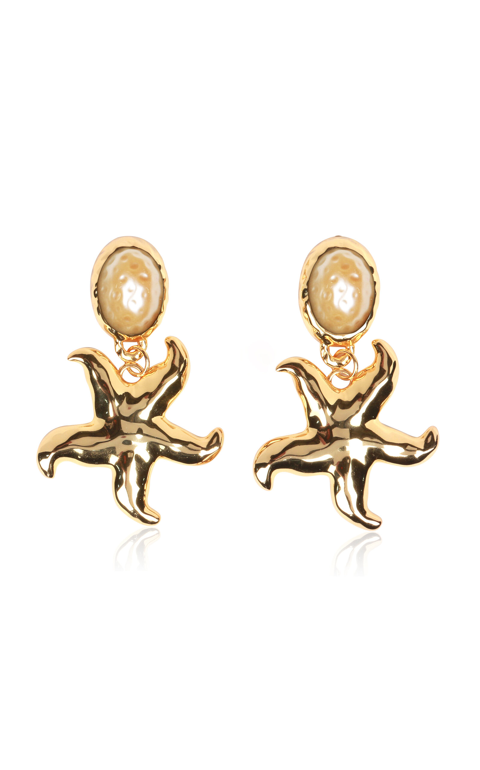 Julietta Mermaid Dreams Pearl Earrings In Gold