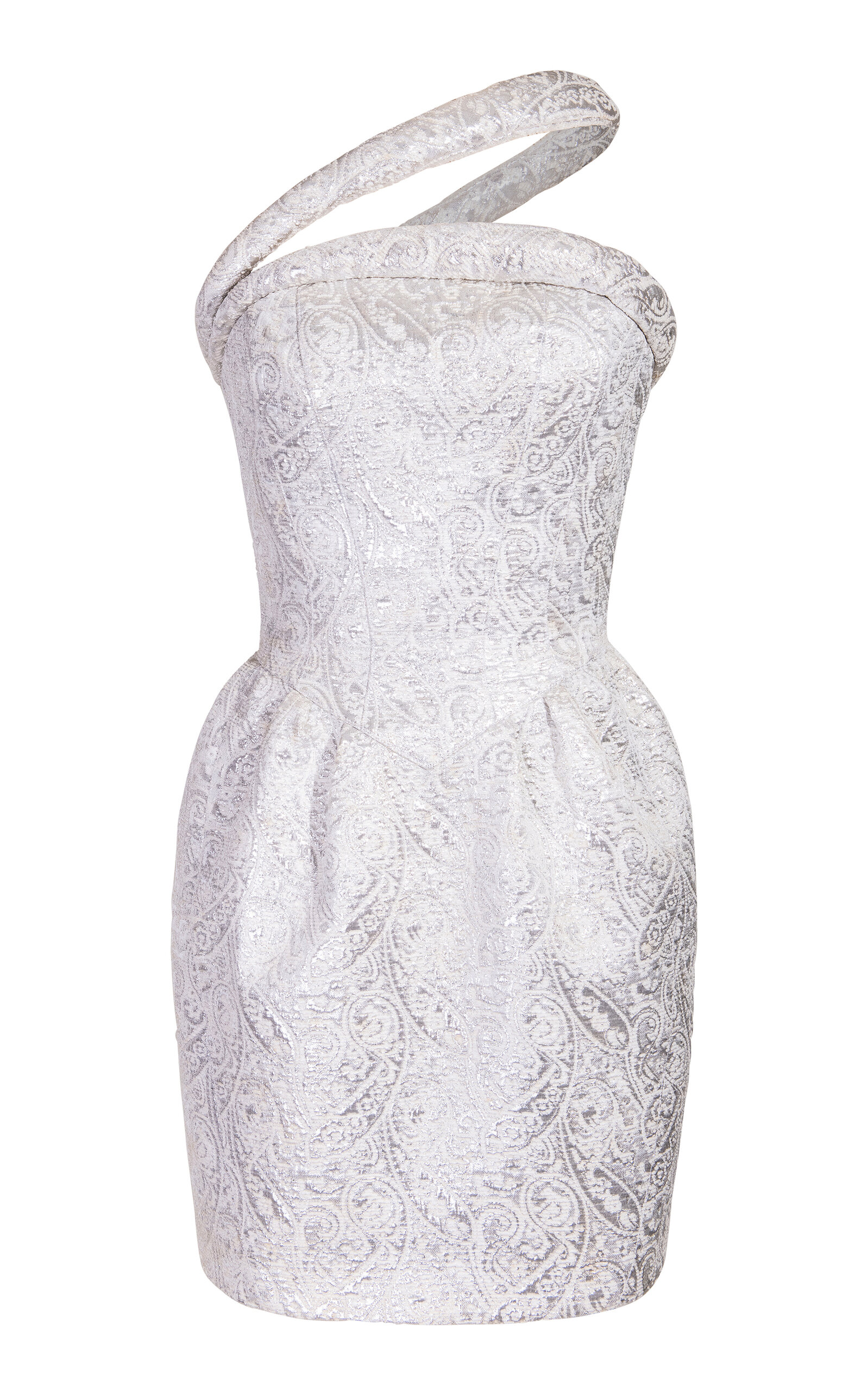 Moda Archive X Tab Vintage Women's Thierry Mugler 1990's White And Silver  Wool Asymmetric Corset Dress | ModeSens