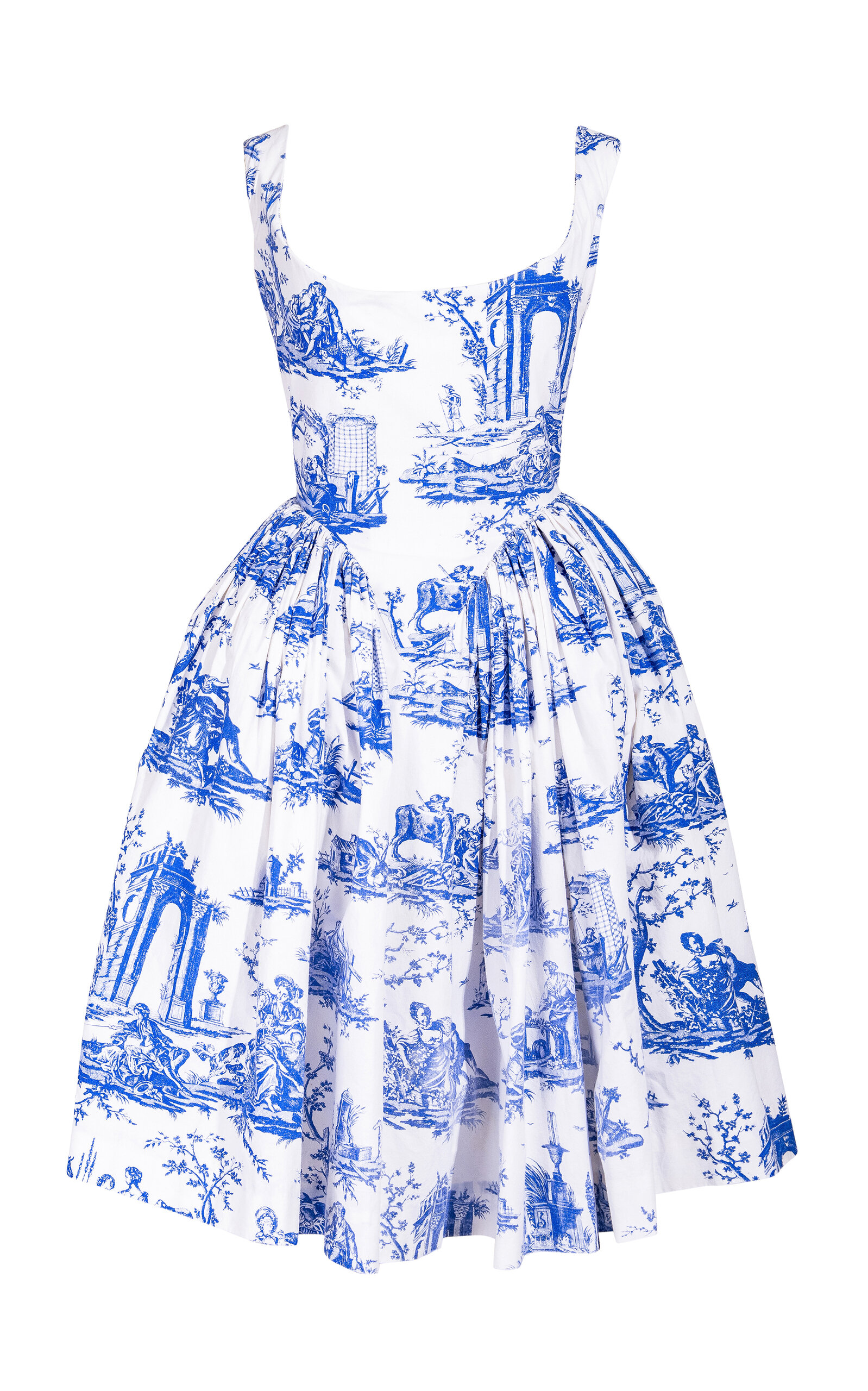 MODA ARCHIVE X TAB VINTAGE WOMEN'S VIVIENNE WESTWOOD S/S 1996 TOULE DE JOUY PRINTED MIDI DRESS