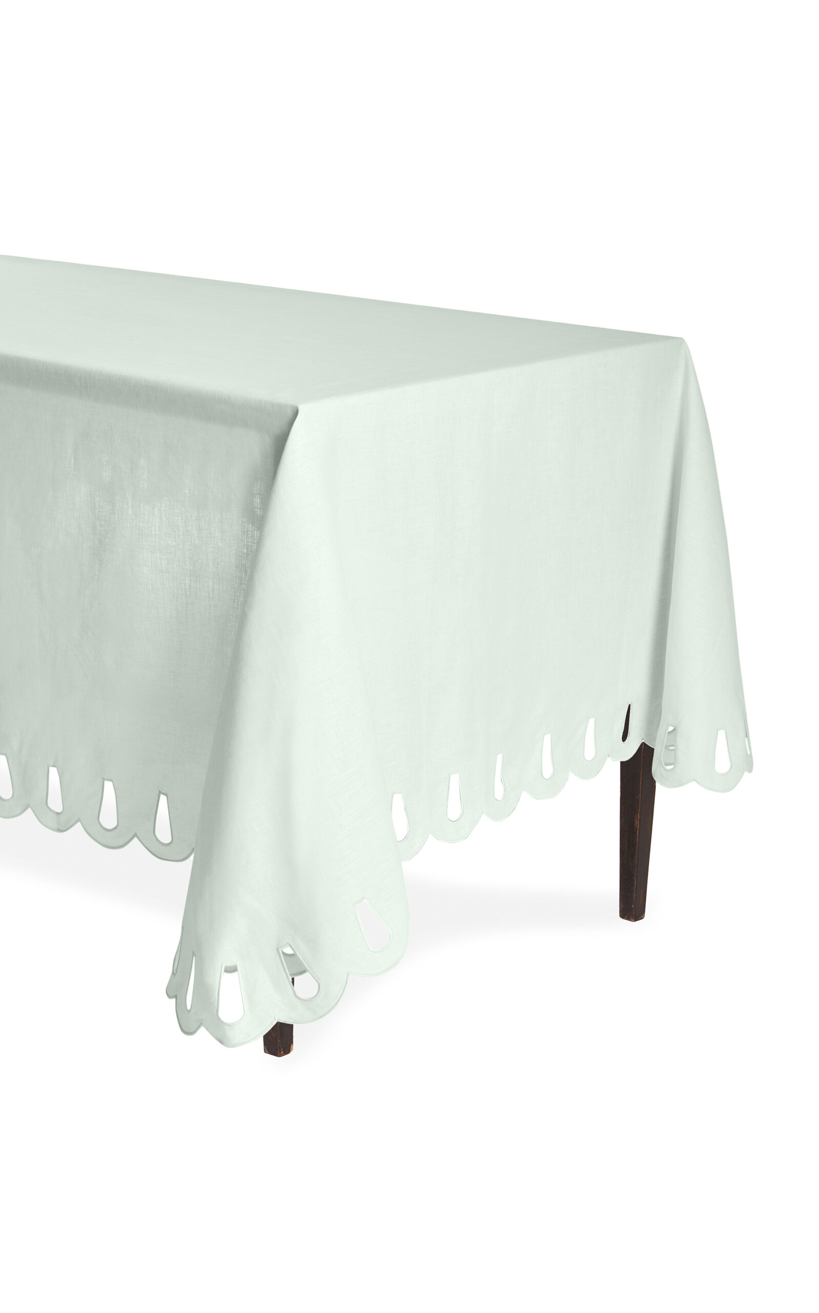 Moda Domus Rectangular Linen Tablecloth In Green