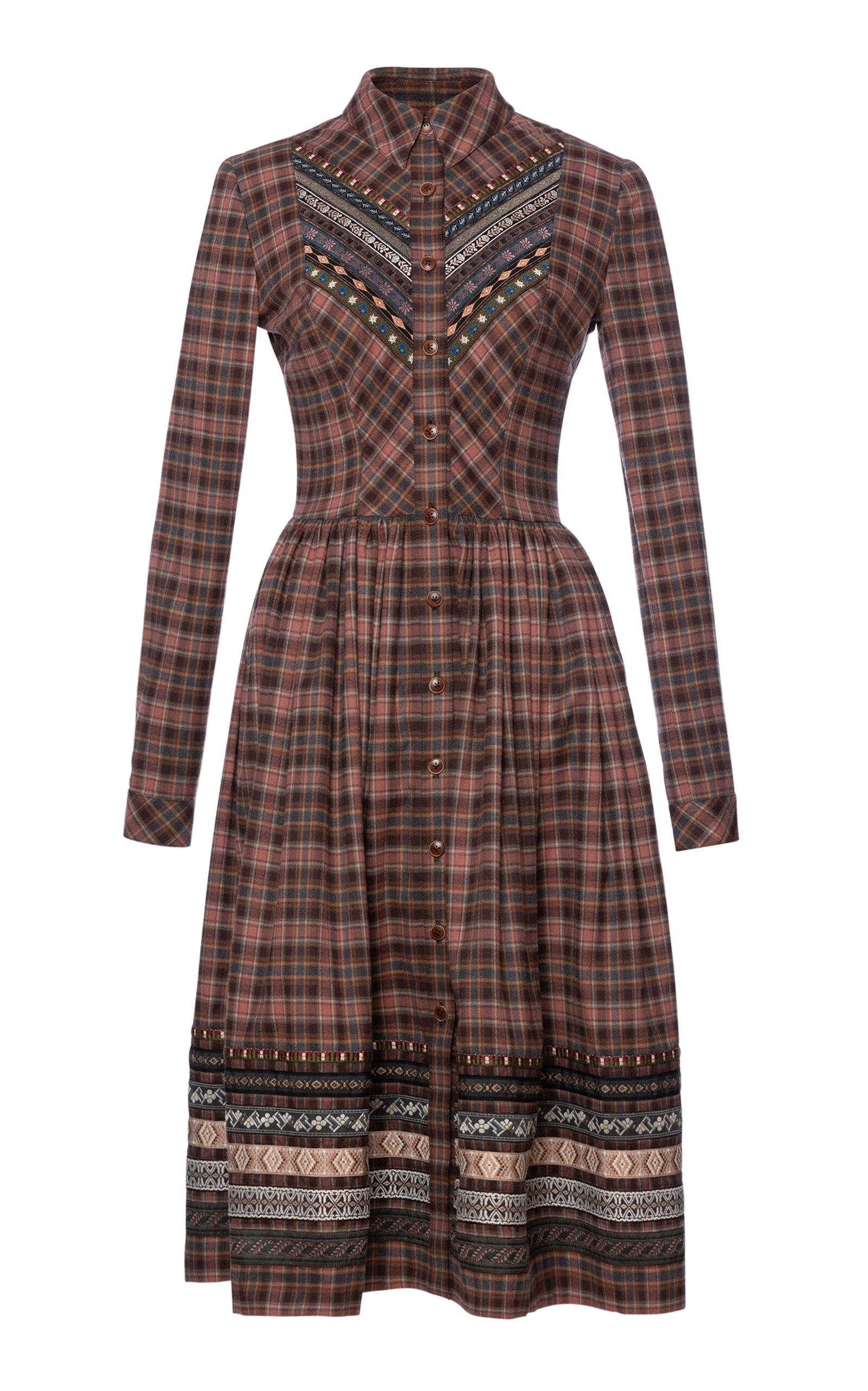 Lena Hoschek Liane Cotton Midi Dress In Print
