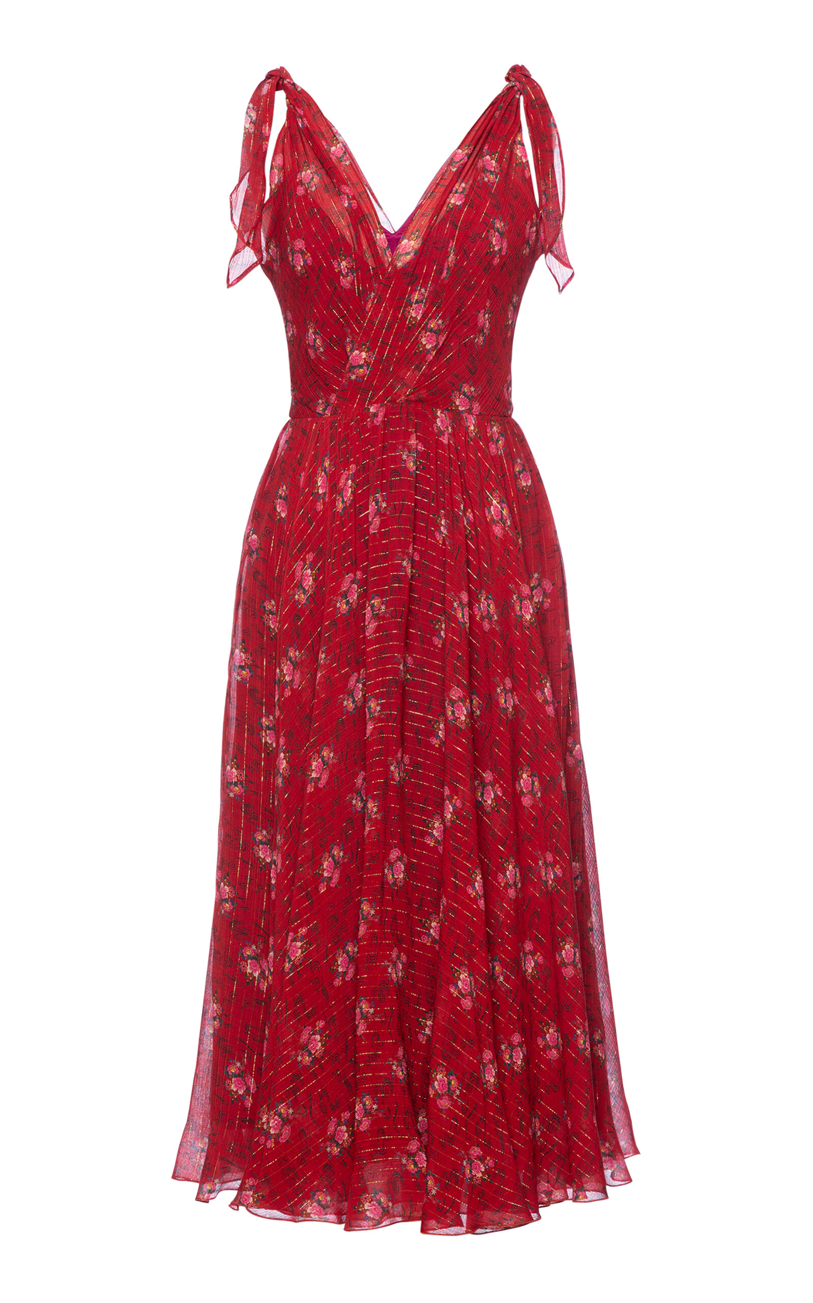 Lena Hoschek Women's Lucille Midi Dress In Red
