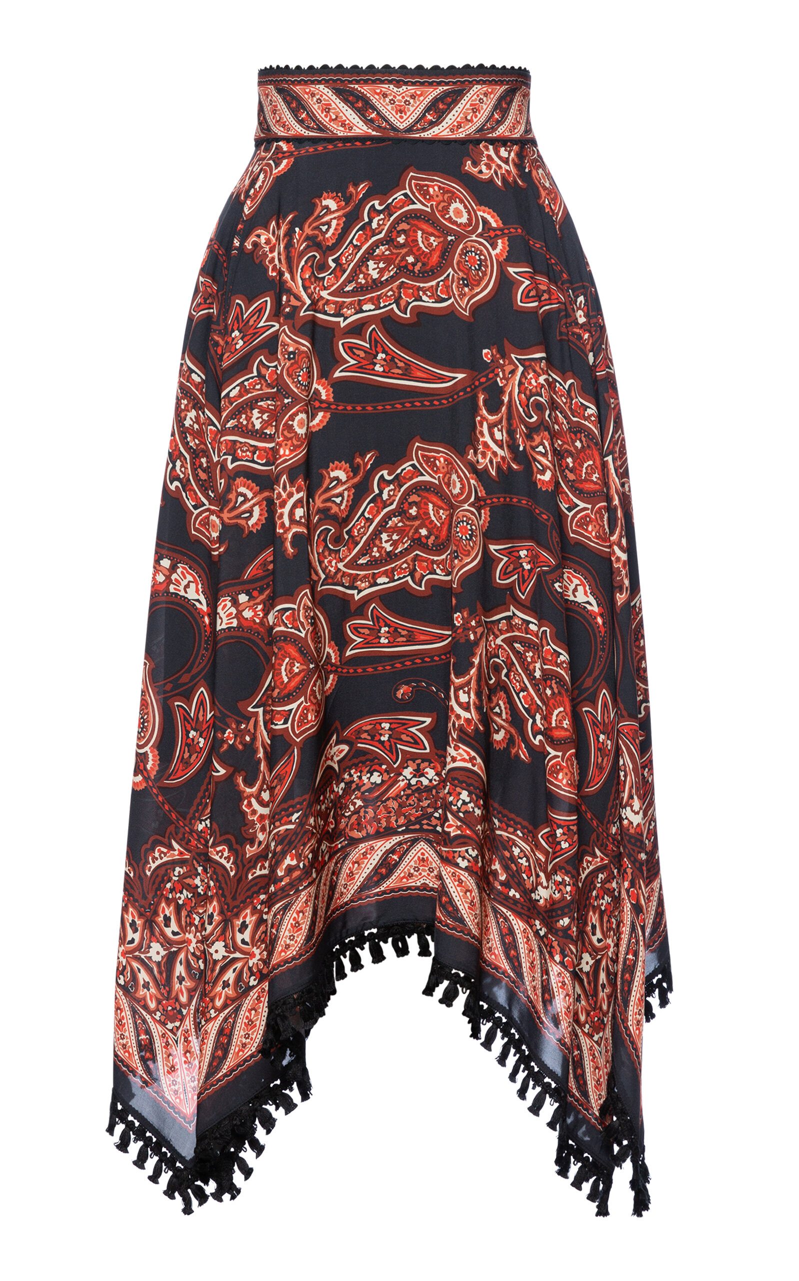Lena Hoschek Wild Side Paisley Midi Skirt In Print