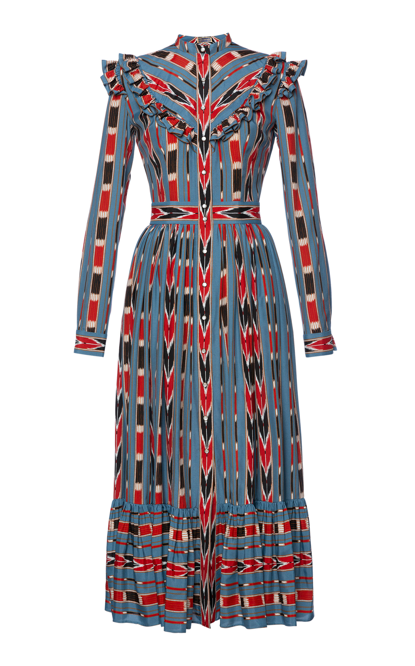 Lena Hoschek Women's Nevada Printed Midi Dress