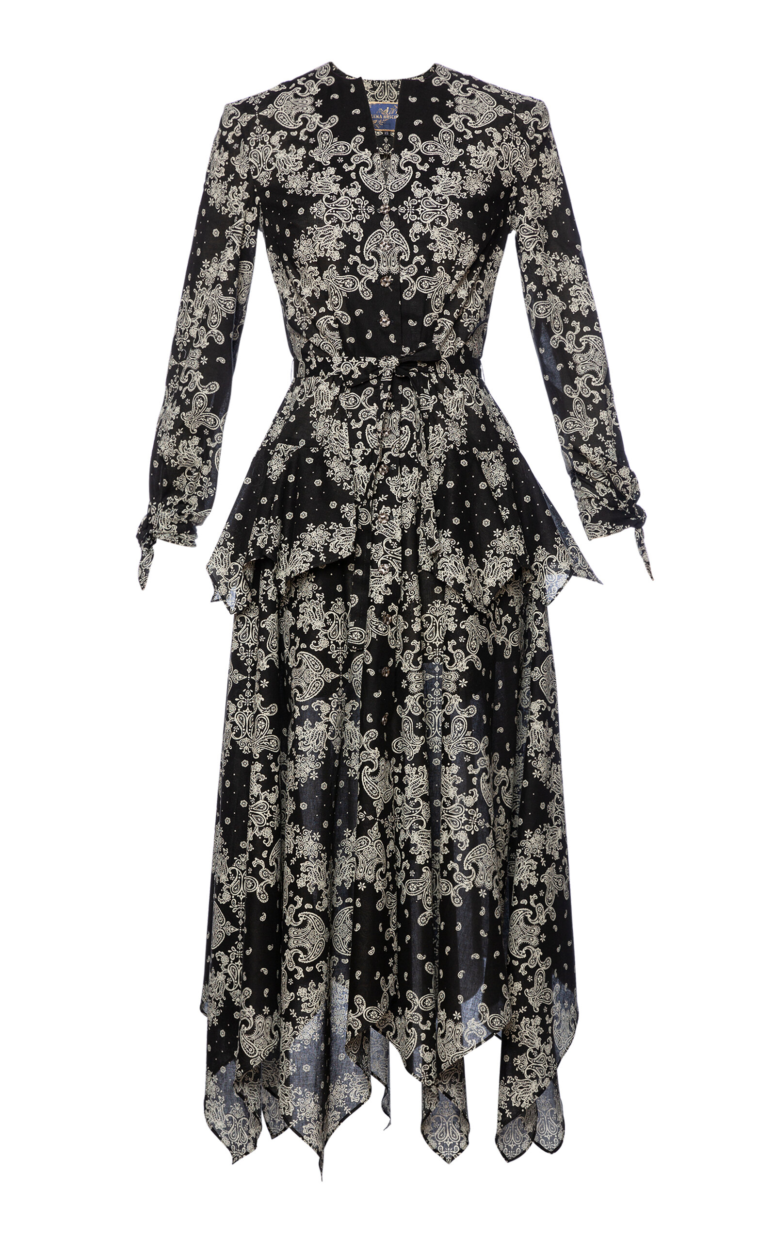 Lena Hoschek Women's June Cotton Midi Dress In Black,white