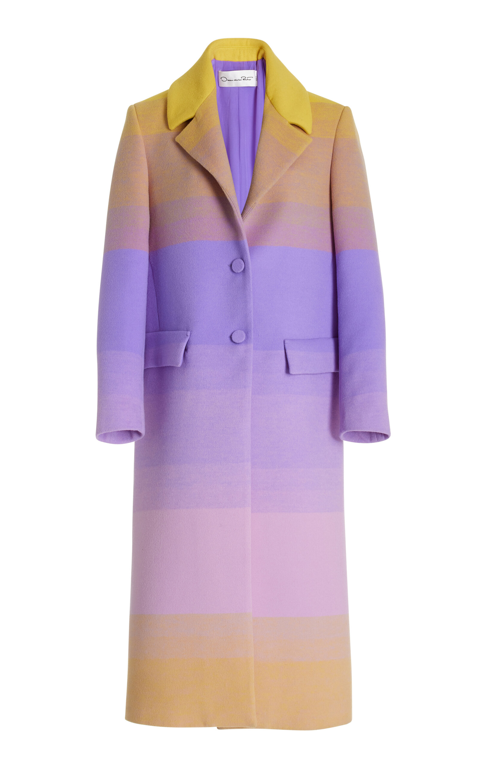 Oscar De La Renta Women's Ombré Wool-blend Coat In Multi