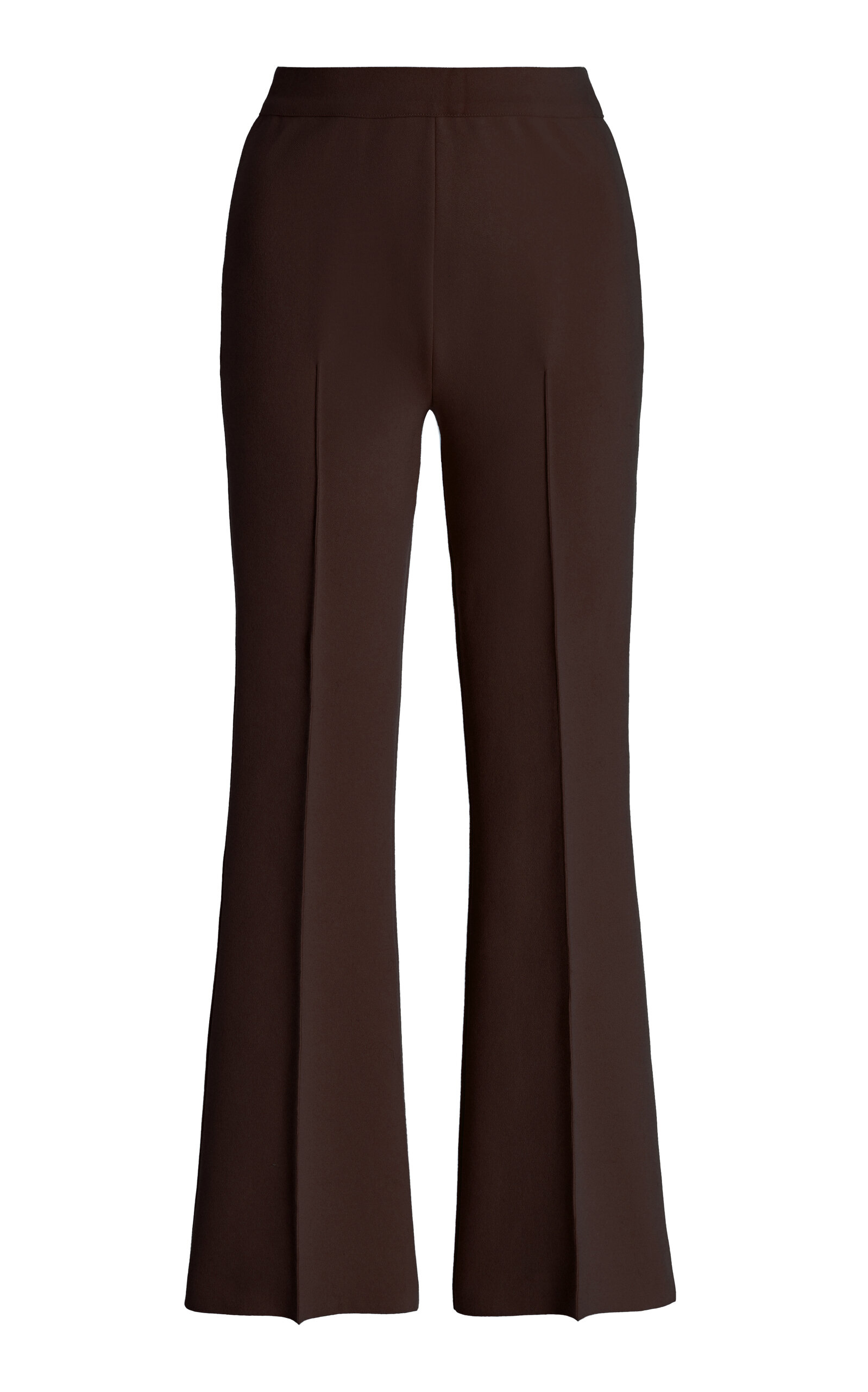 Kick Flared Stretch-Cotton Knit Pants