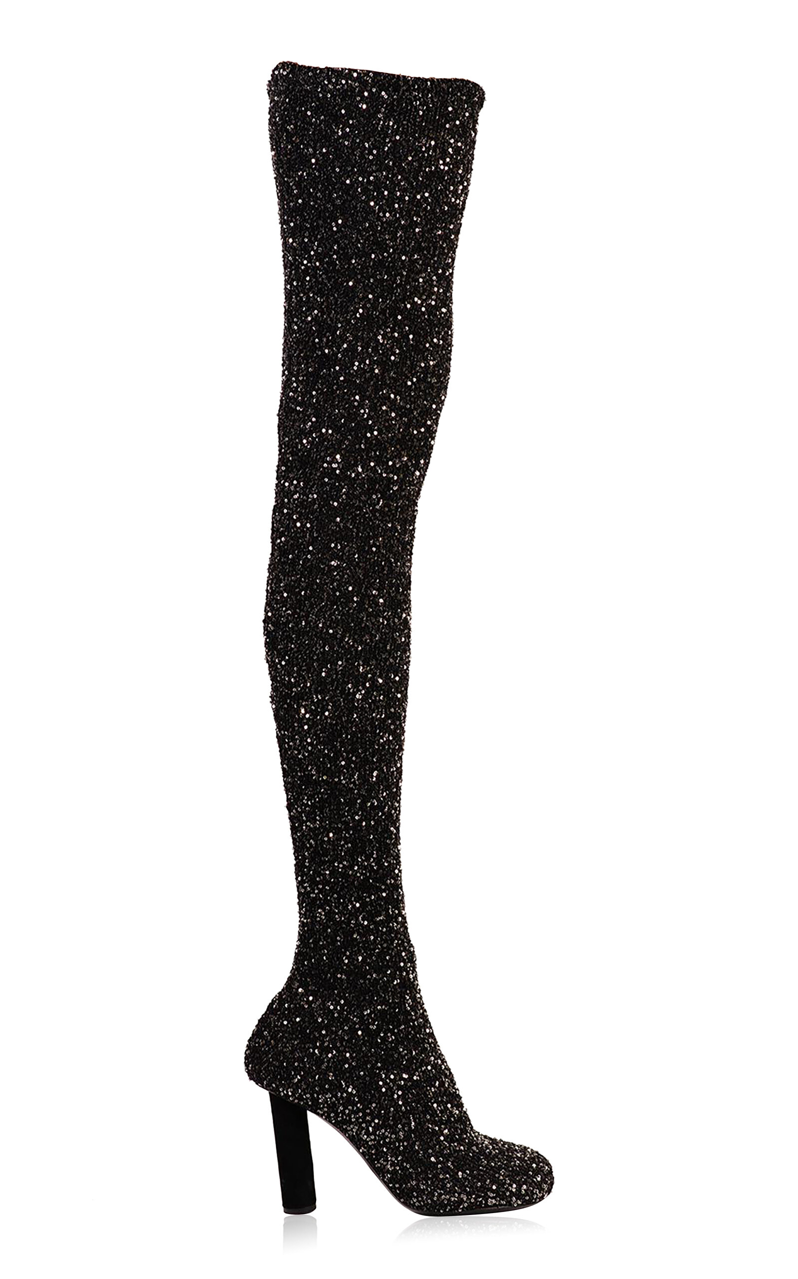Proenza Schouler Glint Over-the-knee Boots In Black