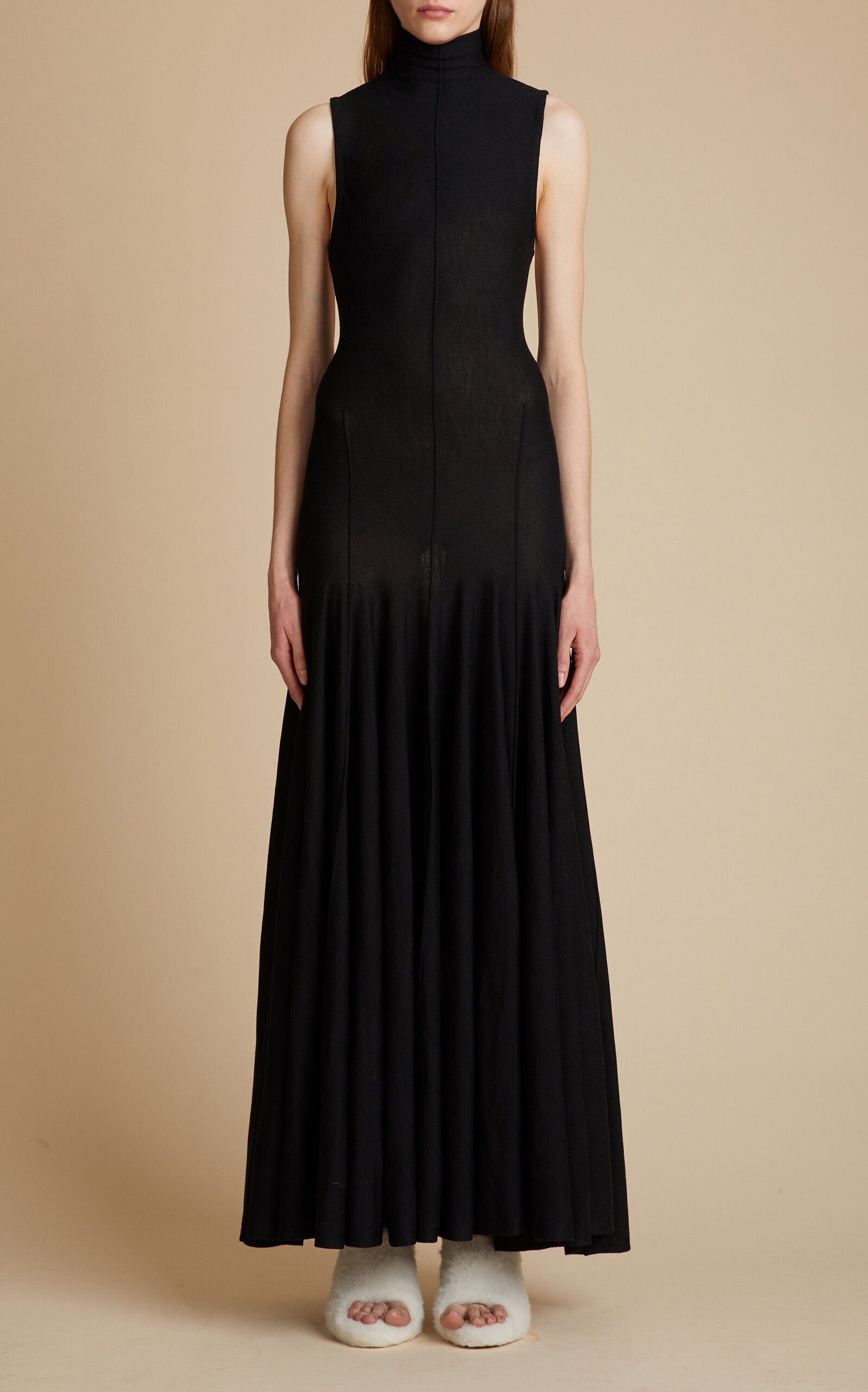 Khaite Women's Romee Knit Wool Dress In Black